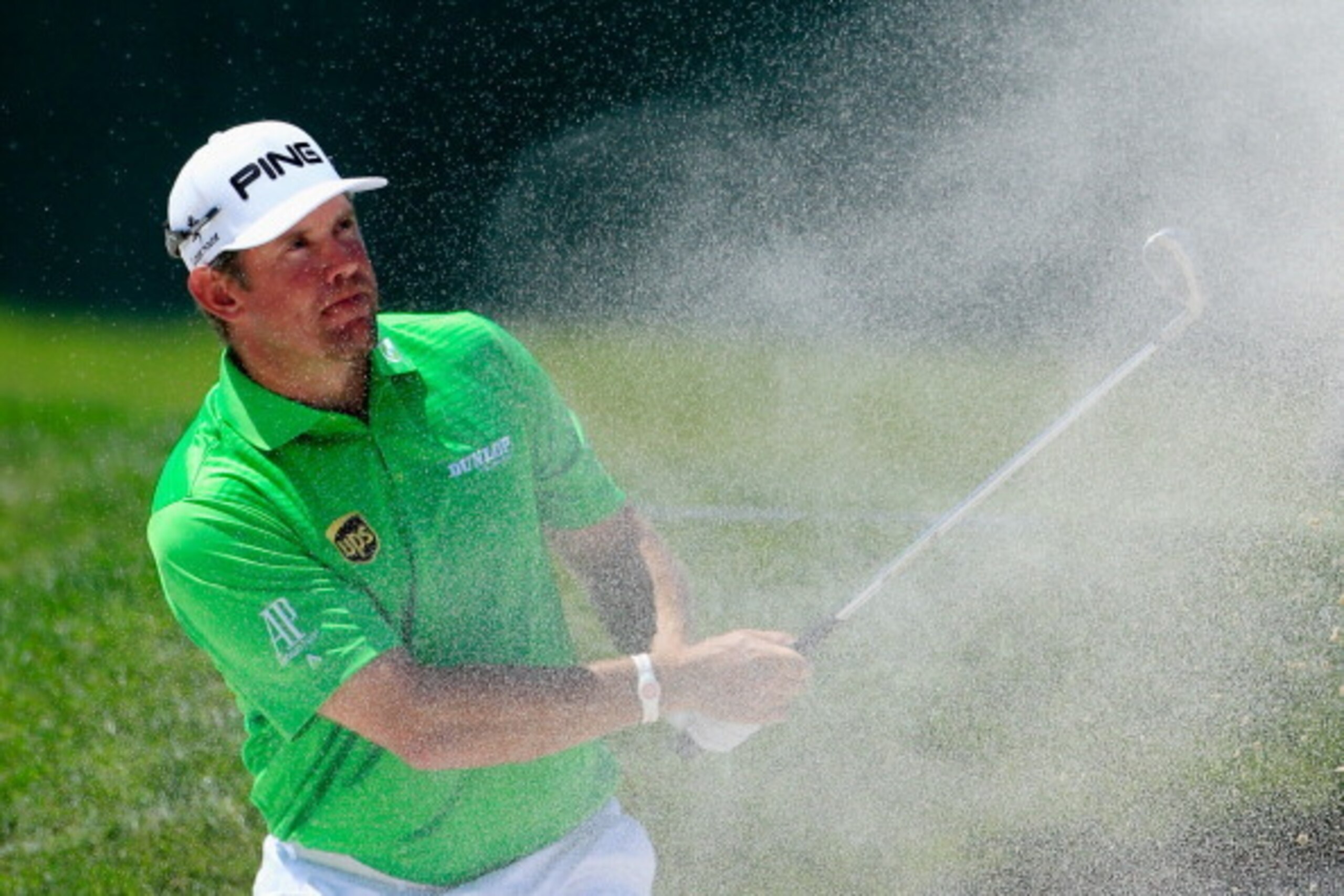 ORLANDO, FL - MARCH 20: Lee Westwood of England hits his second shot from a bunker on the 17th hole during the first round of the Arnold Palmer Invitational presented by MasterCard at the Bay Hill Club and Lodge on March 20, 2014 in Orlando, Florida.  (Ph
