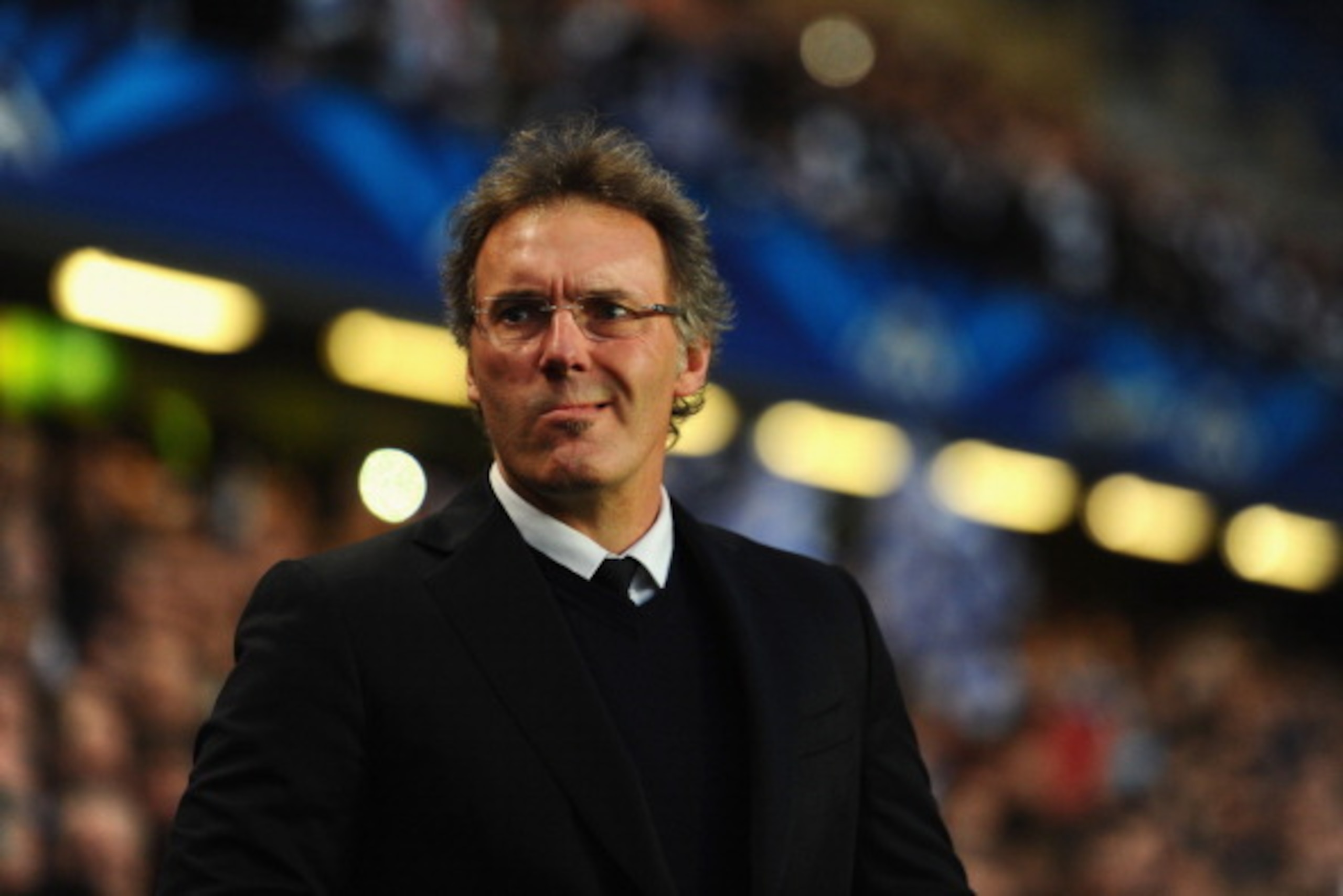 LONDON, ENGLAND - APRIL 08:  Head Coach Laurent Blanc of PSG looks on during the UEFA Champions League Quarter Final second leg match between Chelsea and Paris Saint-Germain FC at Stamford Bridge on April 8, 2014 in London, England.  (Photo by Mike Hewitt