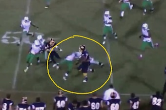 James is a punishing tackler on the open field.