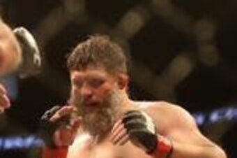 Jun 15, 2013; Winnipeg, MB, Canada; Roy Nelson fights Stipe Miocic (not pictured) during their Heavyweight bout at UFC 161 at MTS Centre. Mandatory Credit: Tom Szczerbowski-USA TODAY Sports Jun 15, 2013; Winnipeg, MB, Canada; Roy Nelson fights Stipe Miocic (not pictured) during their Heavyweight bout at UFC 161 at MTS Centre. Mandatory Credit: Tom Szczerbowski-USA TODAY Sports