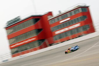 DARLINGTON, SC - MARCH 14:  Terry Labonte, driver of the #5 Hendrick Motoersports Chevrolet Monte Carlo, in action during practice for the NASCAR Carolina Dodge Dealers 400 on March 14, 2003 at Darlington Raceway in Darlington, South Carolina. (Photo by J