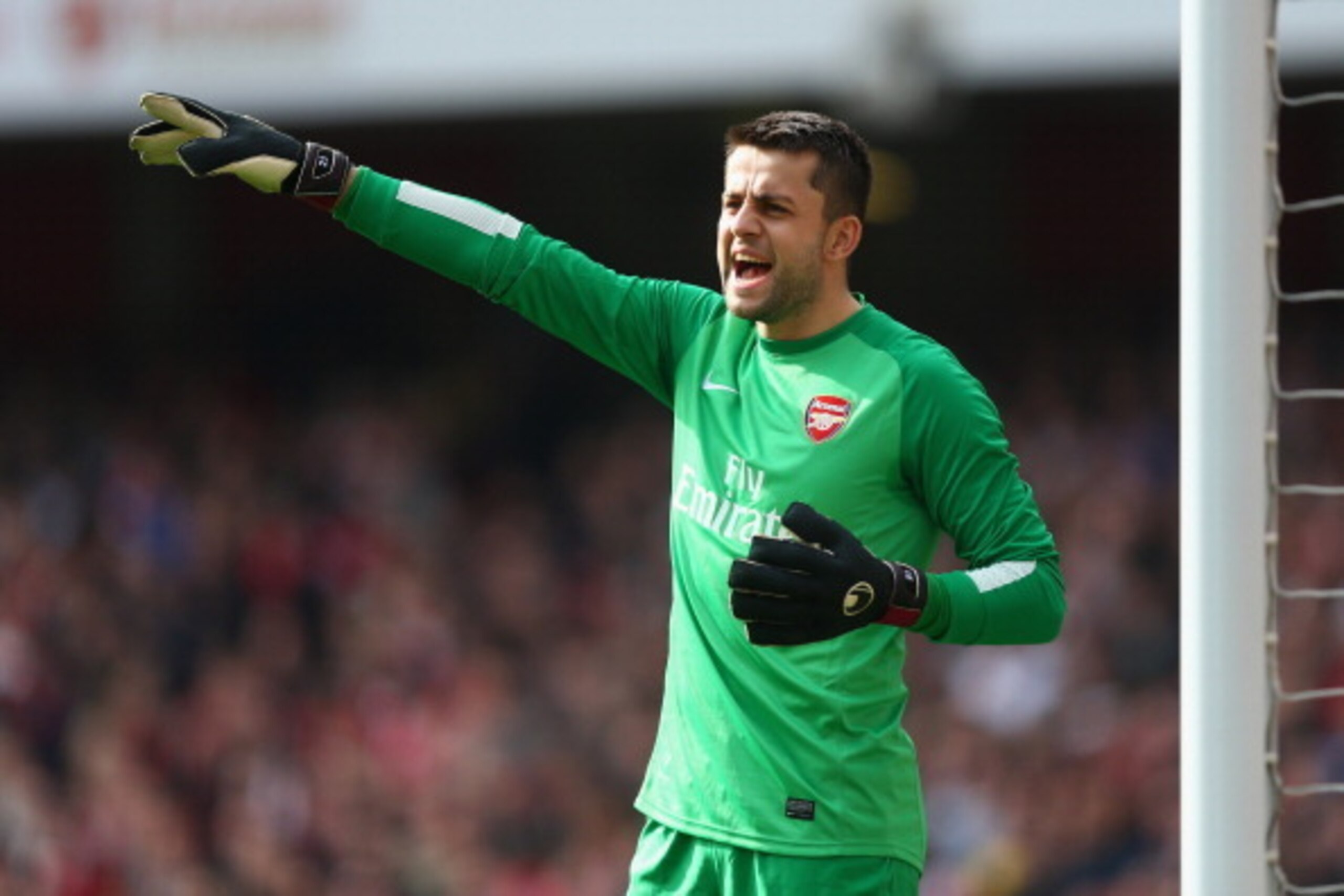LONDON, ENGLAND - MARCH 08:  Lukasz Fabianski of Arsenal in action during the FA Cup Quarter-Final match between Arsenal and Everton at Emirates Stadium on March 8, 2014 in London, England.  (Photo by Paul Gilham/Getty Images)