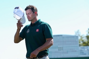 AUGUSTA, GA - APRIL 10: Adam Scott of Australia walks off the 18th green after a three-under par 69 during the first round of the 2014 Masters Tournament at Augusta National Golf Club on April 10, 2014 in Augusta, Georgia. (Photo by Andrew Redington/Get AUGUSTA, GA - APRIL 10: Adam Scott of Australia walks off the 18th green after a three-under par 69 during the first round of the 2014 Masters Tournament at Augusta National Golf Club on April 10, 2014 in Augusta, Georgia. (Photo by Andrew Redington/Get