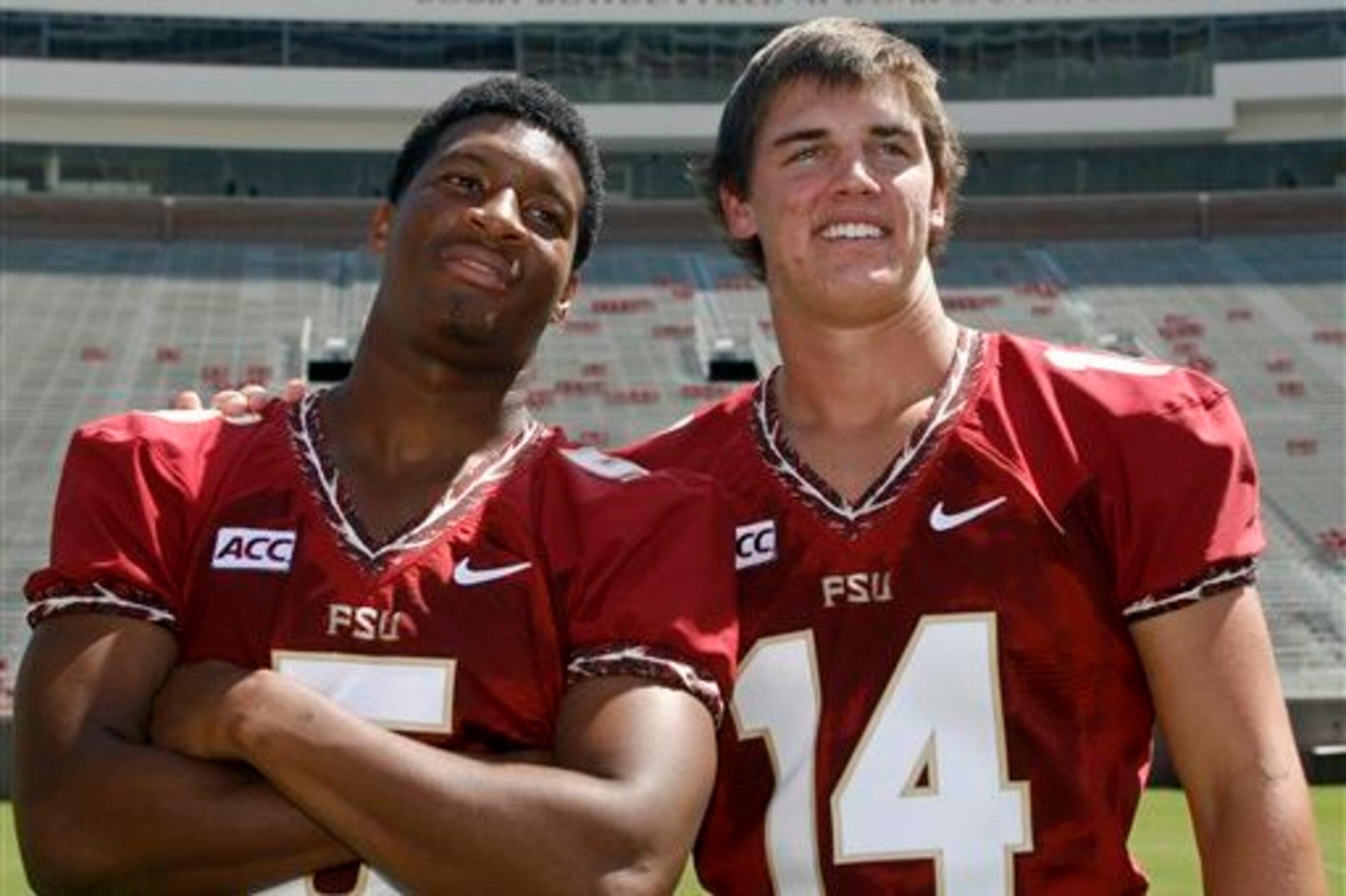 Jameis Winston (left) and Jacob Coker (right) battled in the fall of last year.