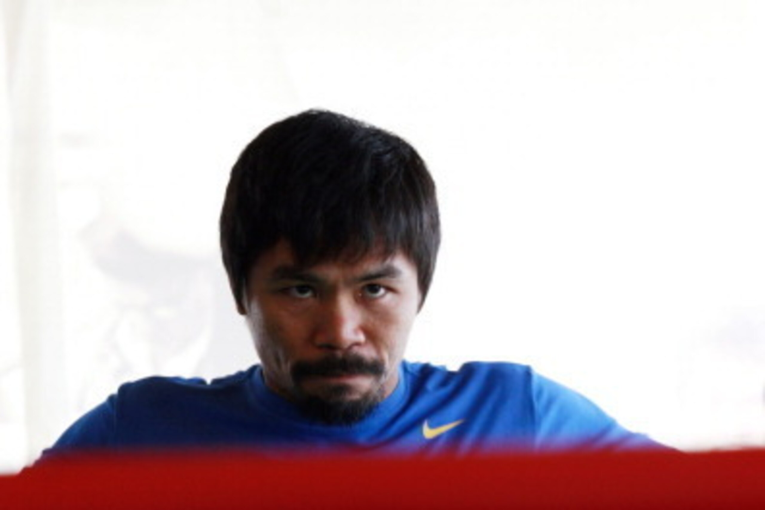 GENERAL SANTOS, PHILIPPINES - MARCH 04:  Manny Pacquiao takes part in a training session on March 4, 2014 in General Santos, Philippines. Pacquiao will fight for WBO welterweight championship rematch against Timothy Bradley on April 12, 2014 at the MGM Gr