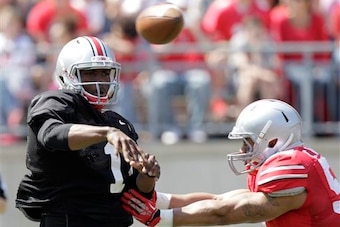 Ohio State's backup quarterbacks struggled during the spring game Saturday.