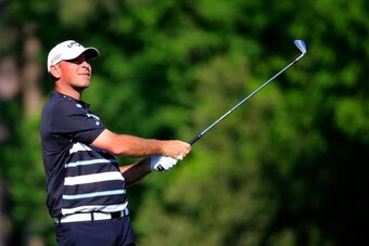 AUGUSTA, GA - APRIL 12:  Thomas Bjorn of Denmark watches his tee shot on the 12th hole during the third round of the 2014 Masters Tournament at Augusta National Golf Club on April 12, 2014 in Augusta, Georgia.  (Photo by Rob Carr/Getty Images)