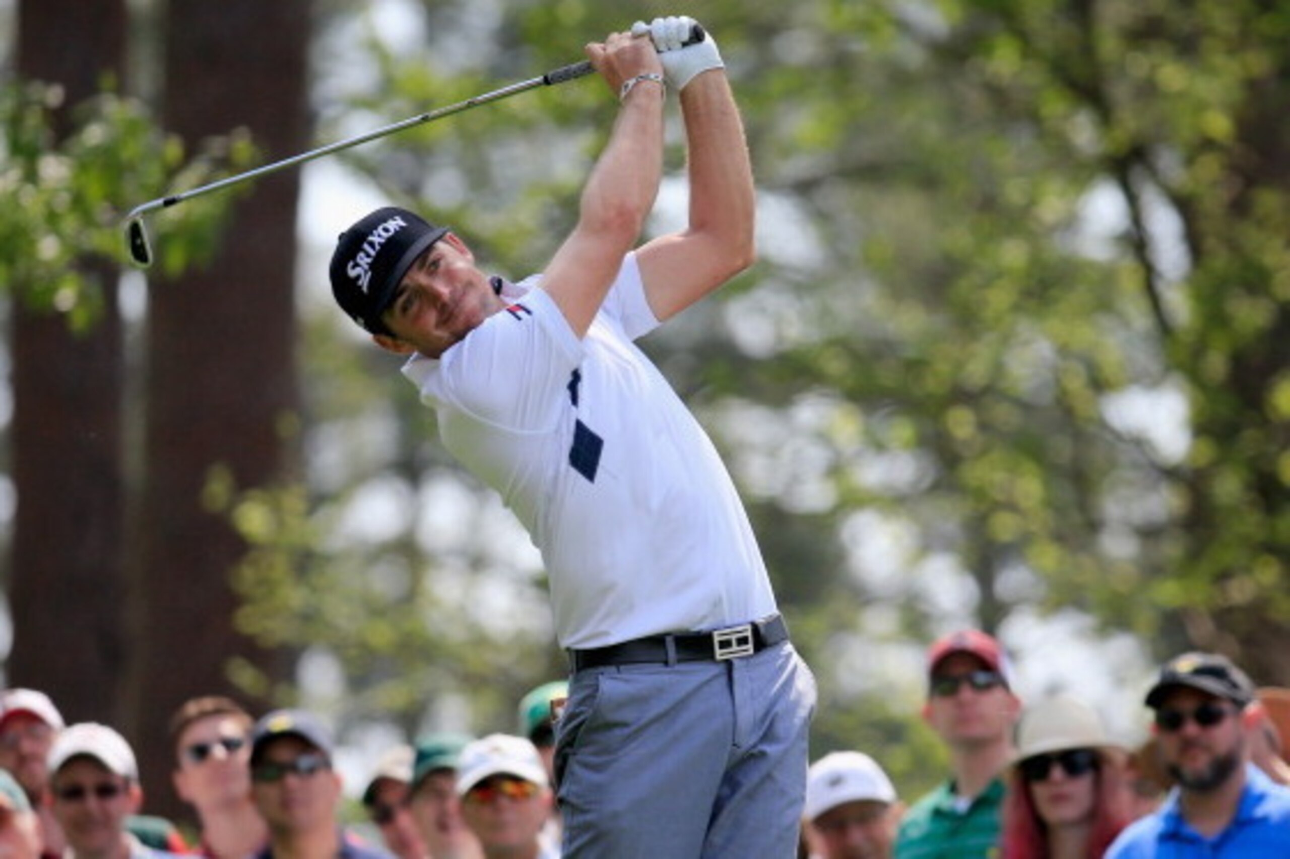 AUGUSTA, GA - APRIL 11:  Keegan Bradley of the United States hits a tee shot on the fourth tee during the second round of the 2014 Masters Tournament at Augusta National Golf Club on April 11, 2014 in Augusta, Georgia.  (Photo by Rob Carr/Getty Images)