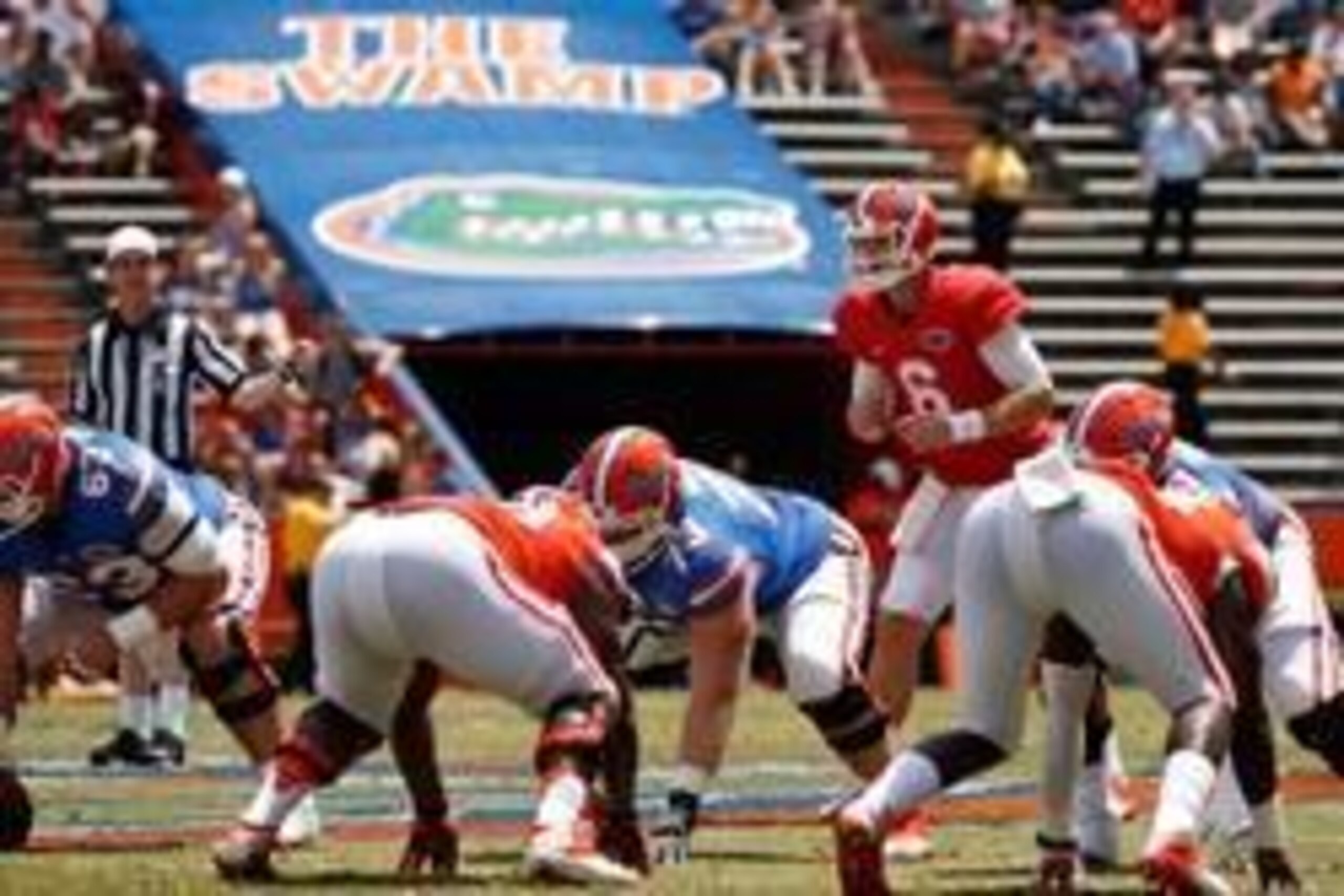 Apr 12, 2014; Gainesville, FL, USA; Florida Gators quarterback Jeff Driskel (6) during the first half of the spring game at Ben Hill Griffin Stadium. Mandatory Credit: Rob Foldy-USA TODAY Sports