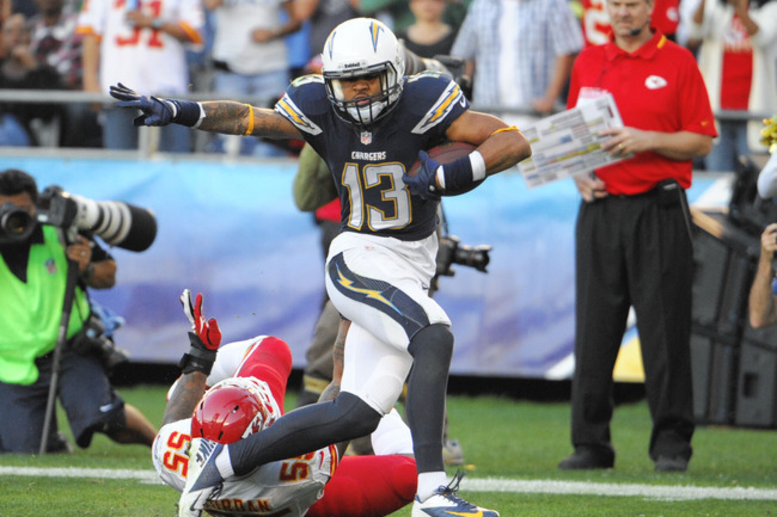 Keenan Allen was an impressive mid-round selection by Telesco, racking up 71 catches for 1,046 yards.
