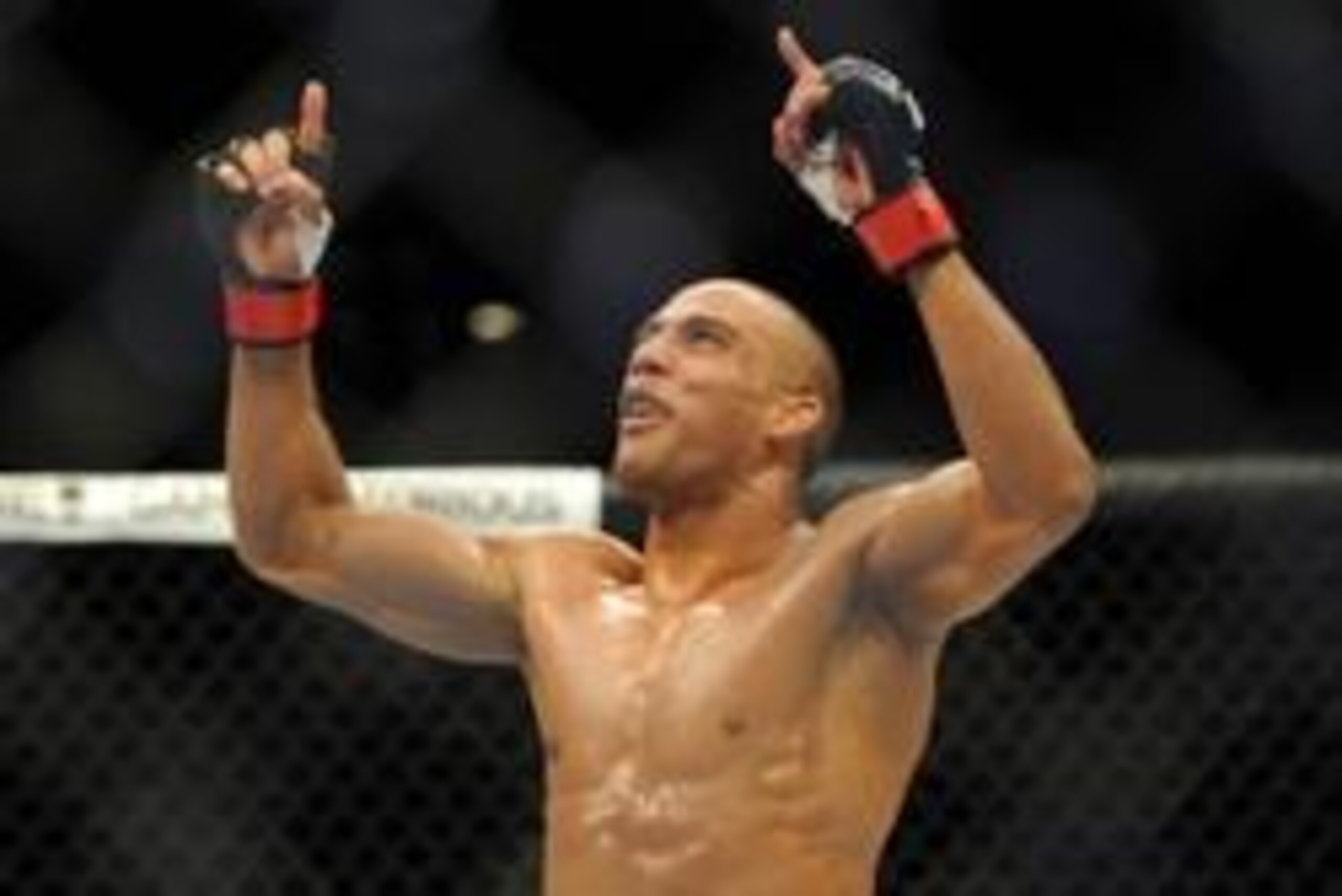 Jul 6, 2013; Las Vegas, NV, USA;  Edson Barboza wins his Lightweight Bout at the MGM Grand Garden Arena. Mandatory Credit: Jayne Kamin-Oncea-USA TODAY Sports