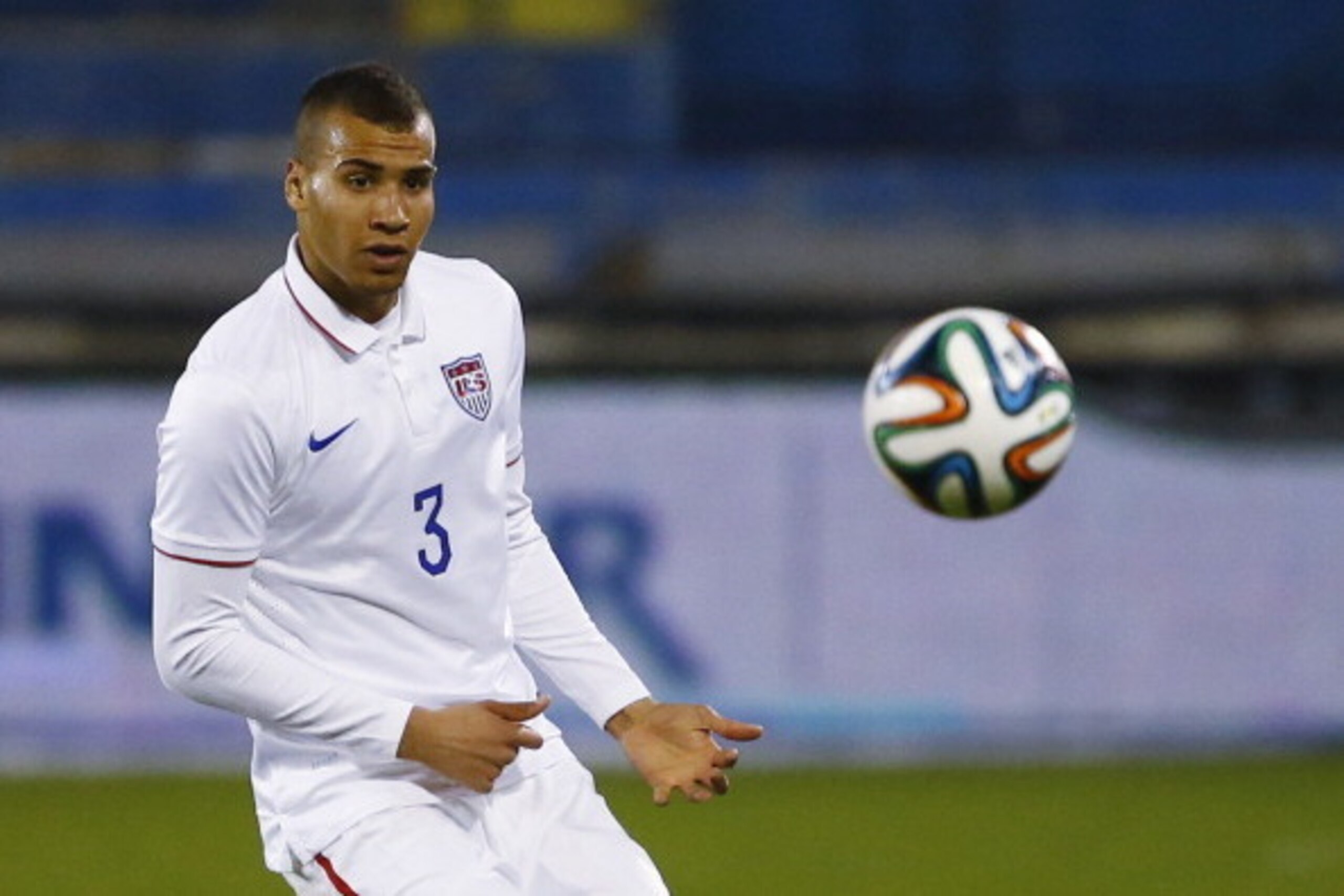 LARNACA, CYPRUS - MARCH 05: John Brooks of the USA, in action during the Ukraine v USA International Friendly at Antonis Papadopoulos stadium on March 5, 2014 in Larnaca, Cyprus. (Photo by Andrew Caballero-Reynolds/Getty Images) LARNACA, CYPRUS - MARCH 05: John Brooks of the USA, in action during the Ukraine v USA International Friendly at Antonis Papadopoulos stadium on March 5, 2014 in Larnaca, Cyprus. (Photo by Andrew Caballero-Reynolds/Getty Images)