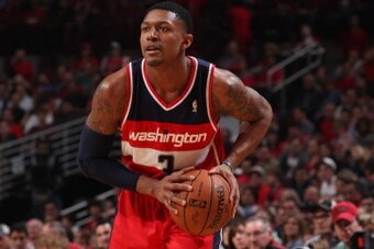 CHICAGO, IL APRIL 20: Bradley Beal #3 of the Washington Wizards handles the ball against the Chicago Bulls during Game 1 of the Eastern Conference Quarterfinals on April 20, 2014 at the United Center in Chicago, Illinois. NOTE TO USER: User expressly ack CHICAGO, IL APRIL 20: Bradley Beal #3 of the Washington Wizards handles the ball against the Chicago Bulls during Game 1 of the Eastern Conference Quarterfinals on April 20, 2014 at the United Center in Chicago, Illinois. NOTE TO USER: User expressly ack