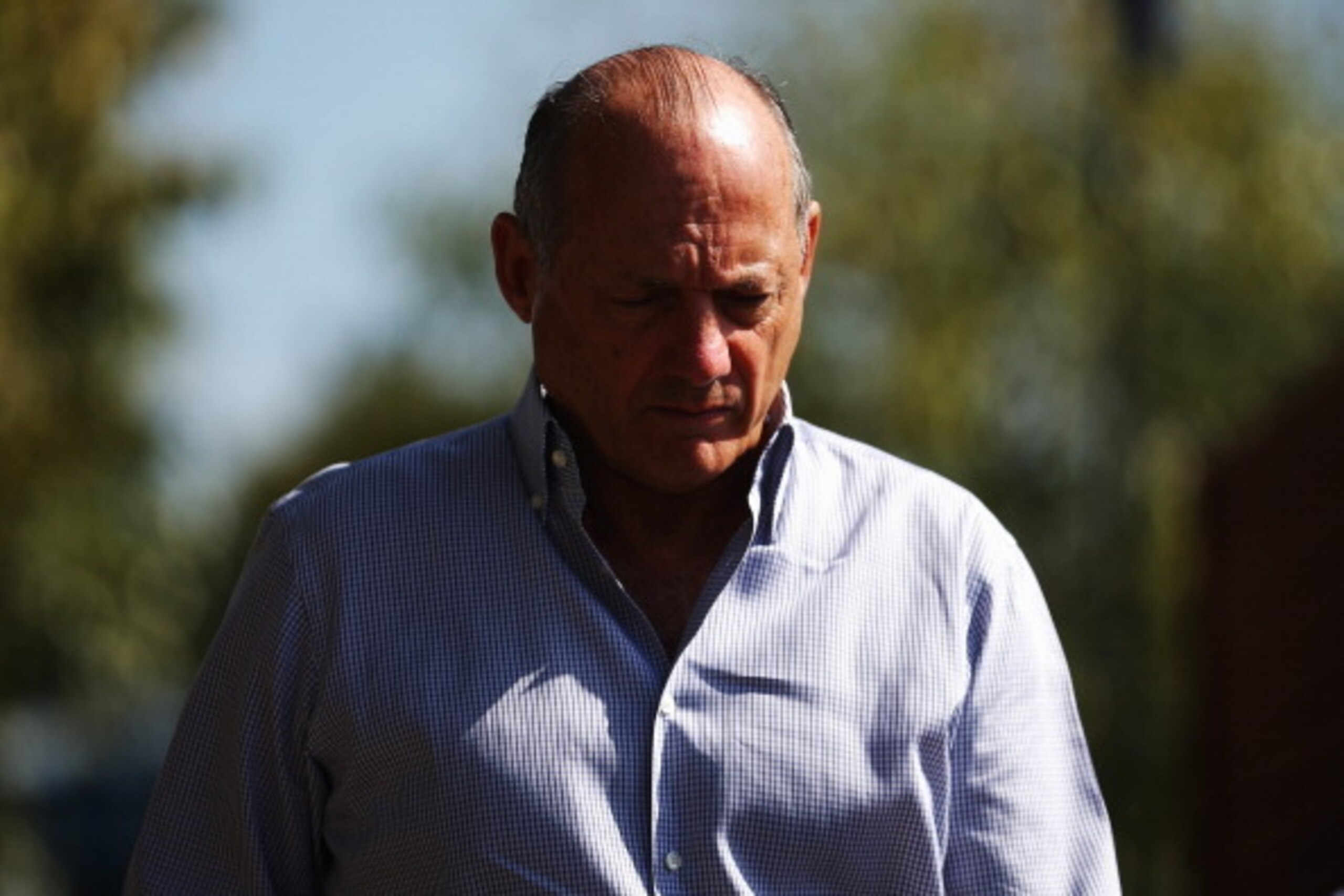 MELBOURNE, AUSTRALIA - MARCH 14:  Ron Dennis the McLaren Group CEO arrives in the paddock before practice for the Australian Formula One Grand Prix at Albert Park on March 14, 2014 in Melbourne, Australia.  (Photo by Robert Cianflone/Getty Images)