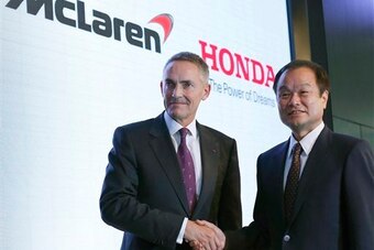 The announcement of the new McLaren-Honda partnership.