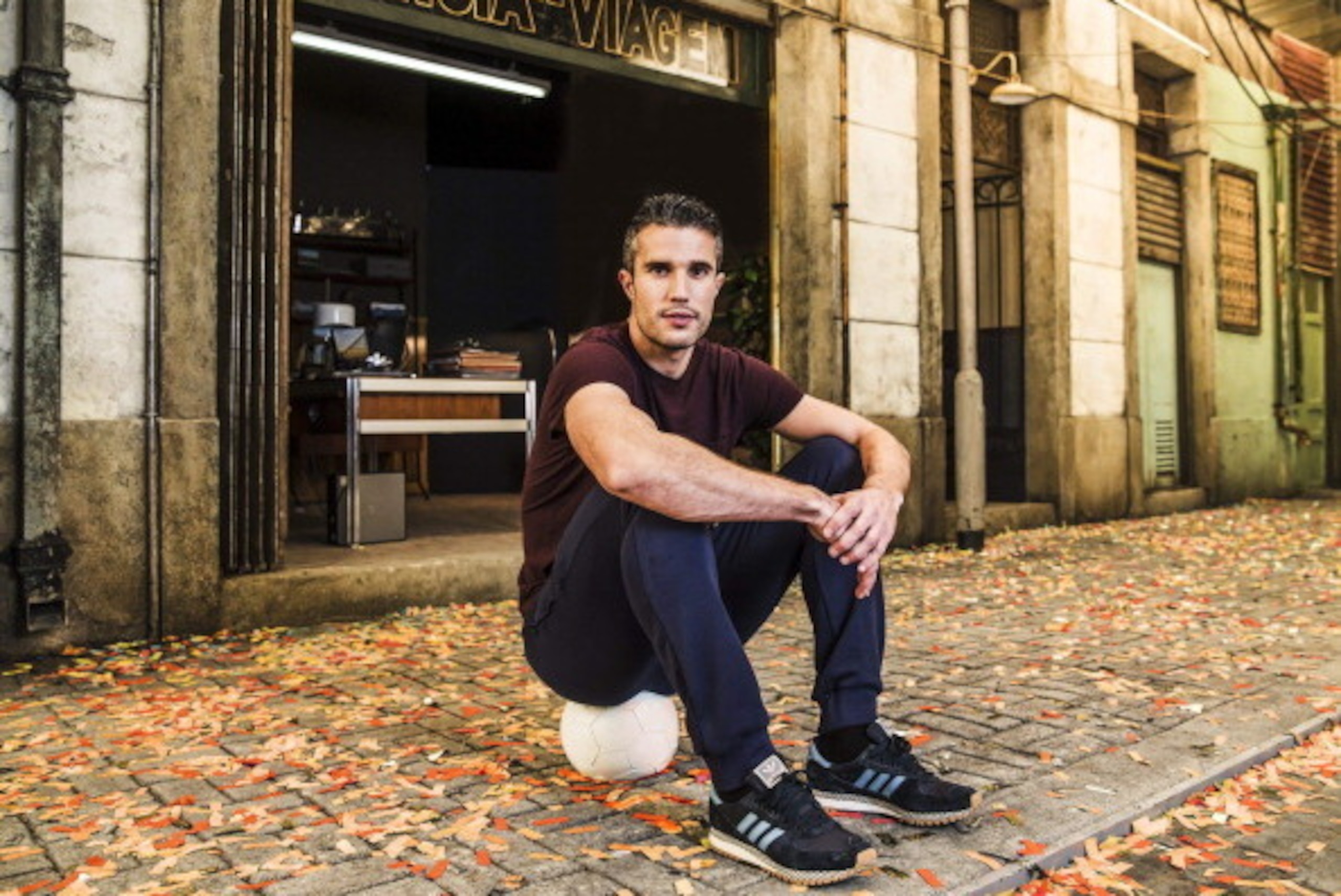 LONDON, ENGLAND - DECEMBER 15: In this handout photo provided by Pepsi on April 2, 2014, Robin van Persie is pictured on the set of Pepsi's new global commercial and interactive film, 'NOW IS WHAT YOU MAKE IT', as part of the 2014 Pepsi Football campaign 