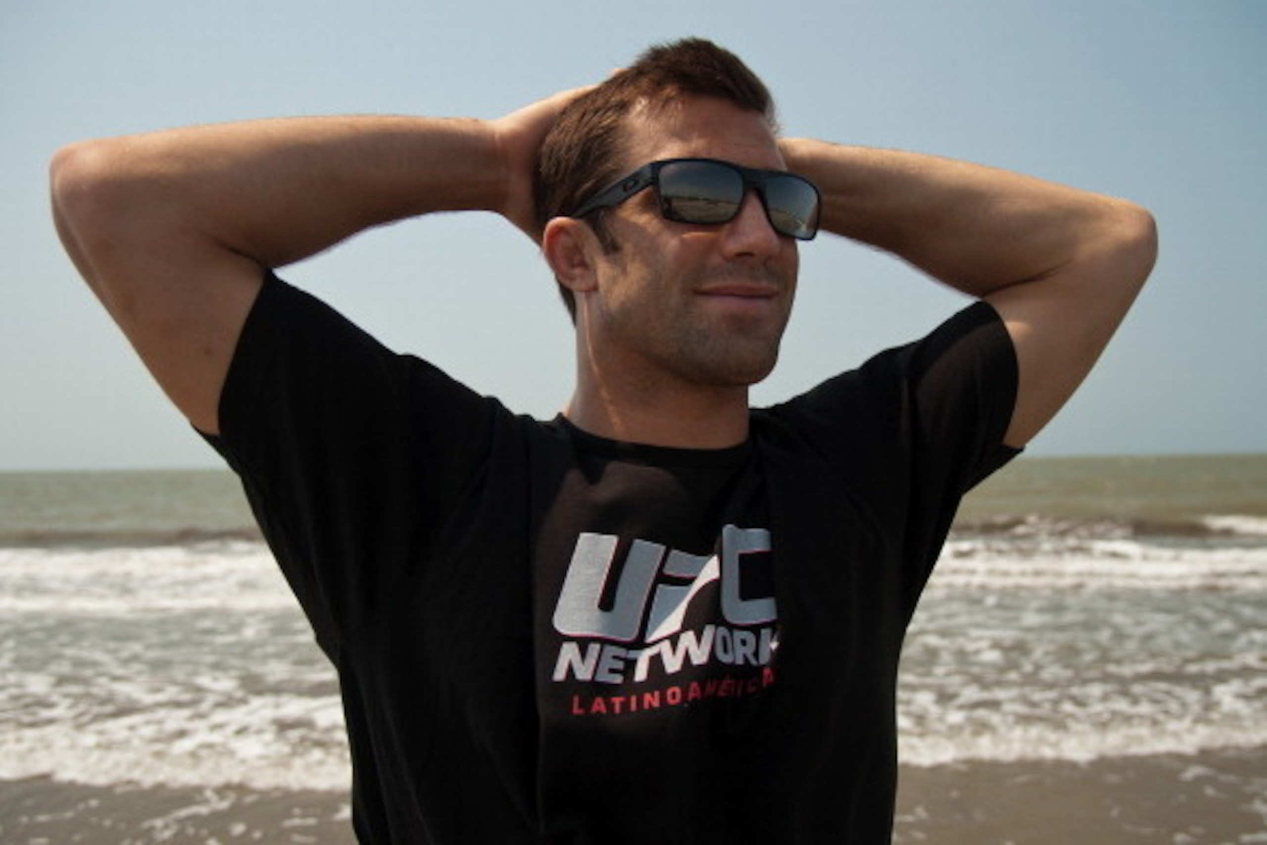 CARTAGENA, COLOMBIA - FEBRUARY 25:  UFC fighter Luke Rockhold poses during a photo session on February 25, 2014 in Cartagena, Colombia. (Photo by Gal Schweizer/Getty Images)