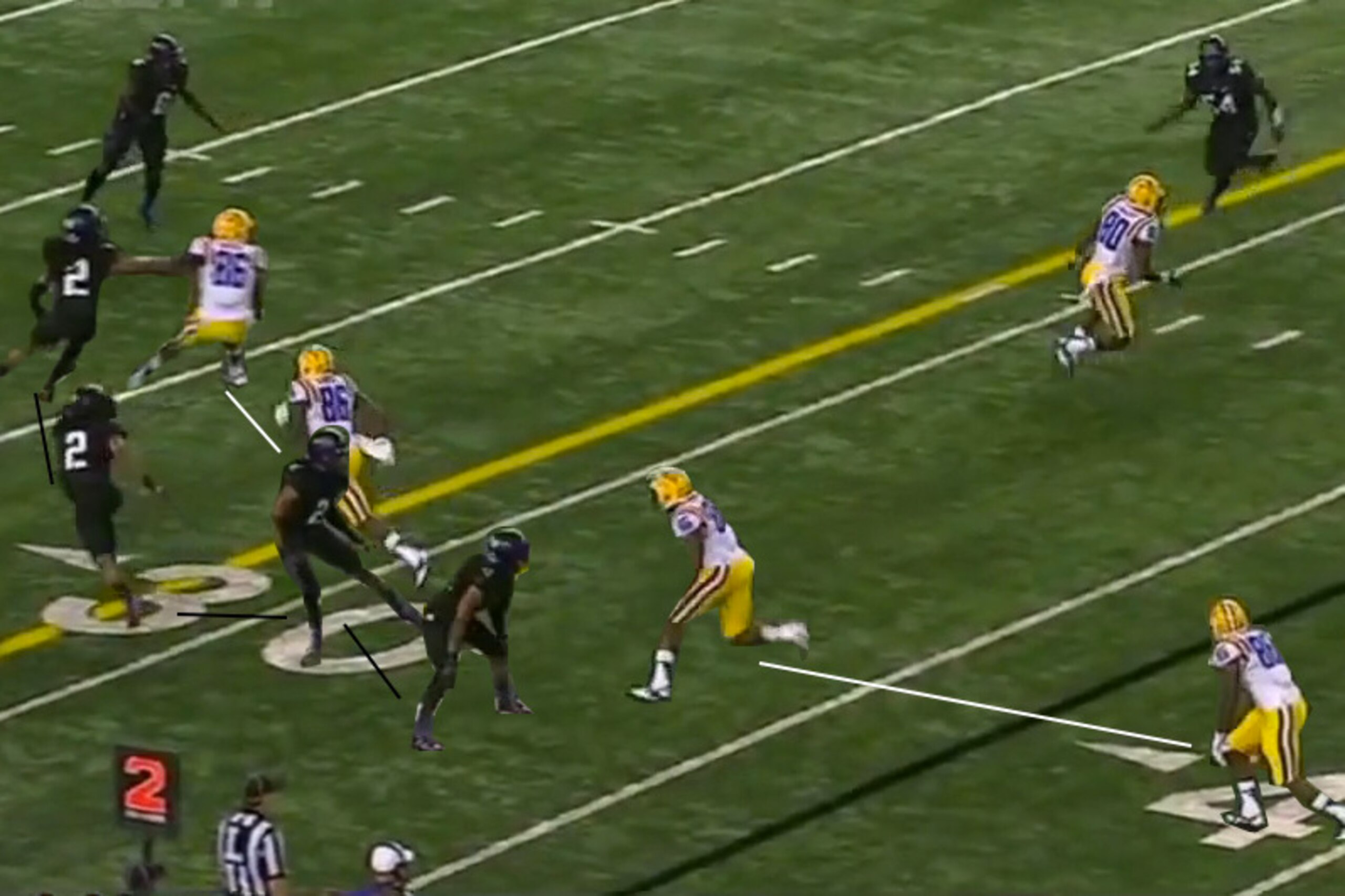 Verrett wastes no movement to reach the point of contest