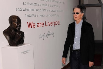 LIVERPOOL, ENGLAND - OCTOBER 16: (THE SUN OUT) (SALES OUT)  In this handout image supplied by Liverpool Football Club, new owner John W. Henry arrives at Melwood training ground on October 16, 2010 in Liverpool, England. Henry's New England Sports Venture
