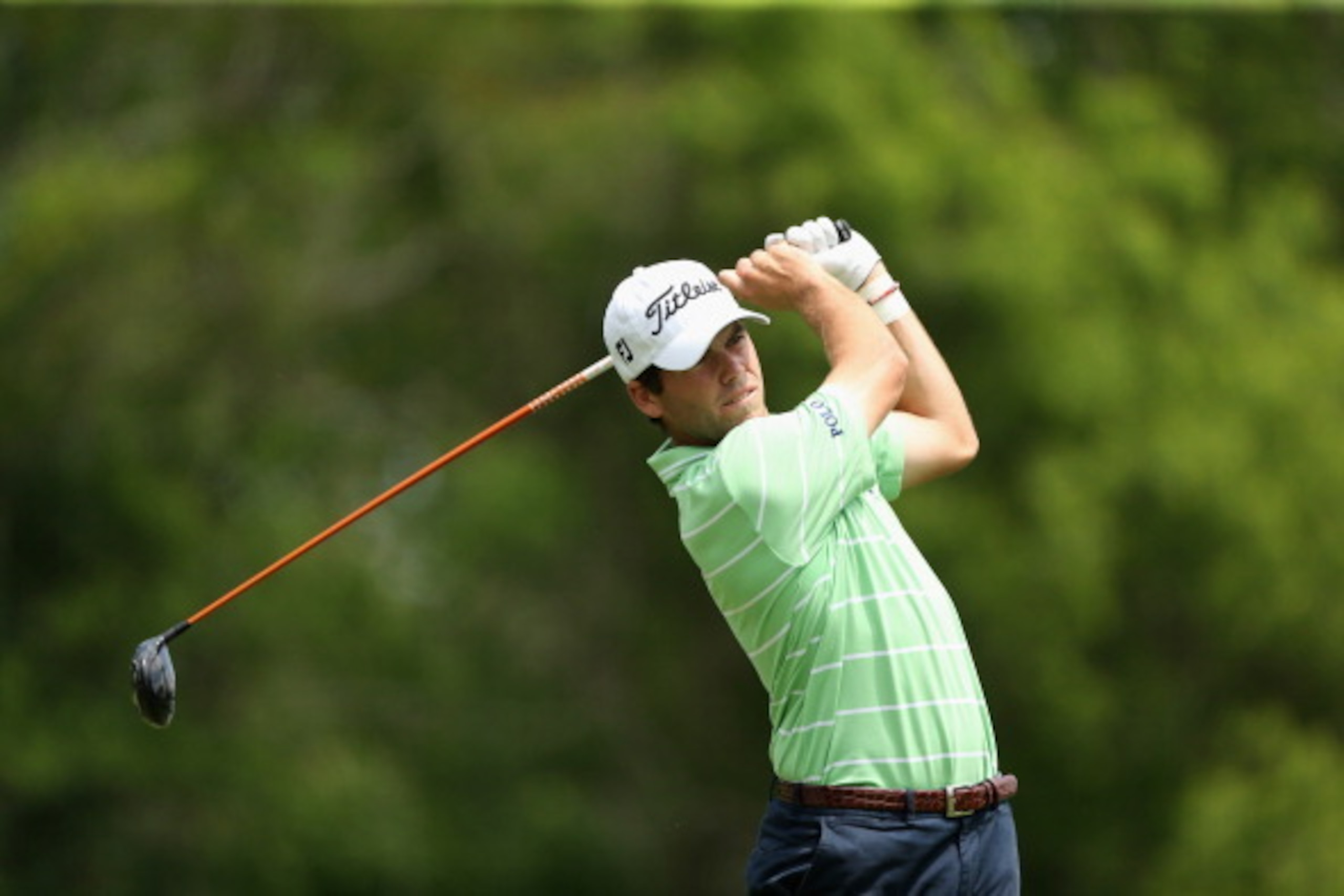 AVONDALE, LA - APRIL 25: Ben Martin tees off on the 6th during Round Two of the Zurich Classic of New Orleans at TPC Louisiana on April 25, 2014 in Avondale, Louisiana.  (Photo by Chris Graythen/Getty Images)