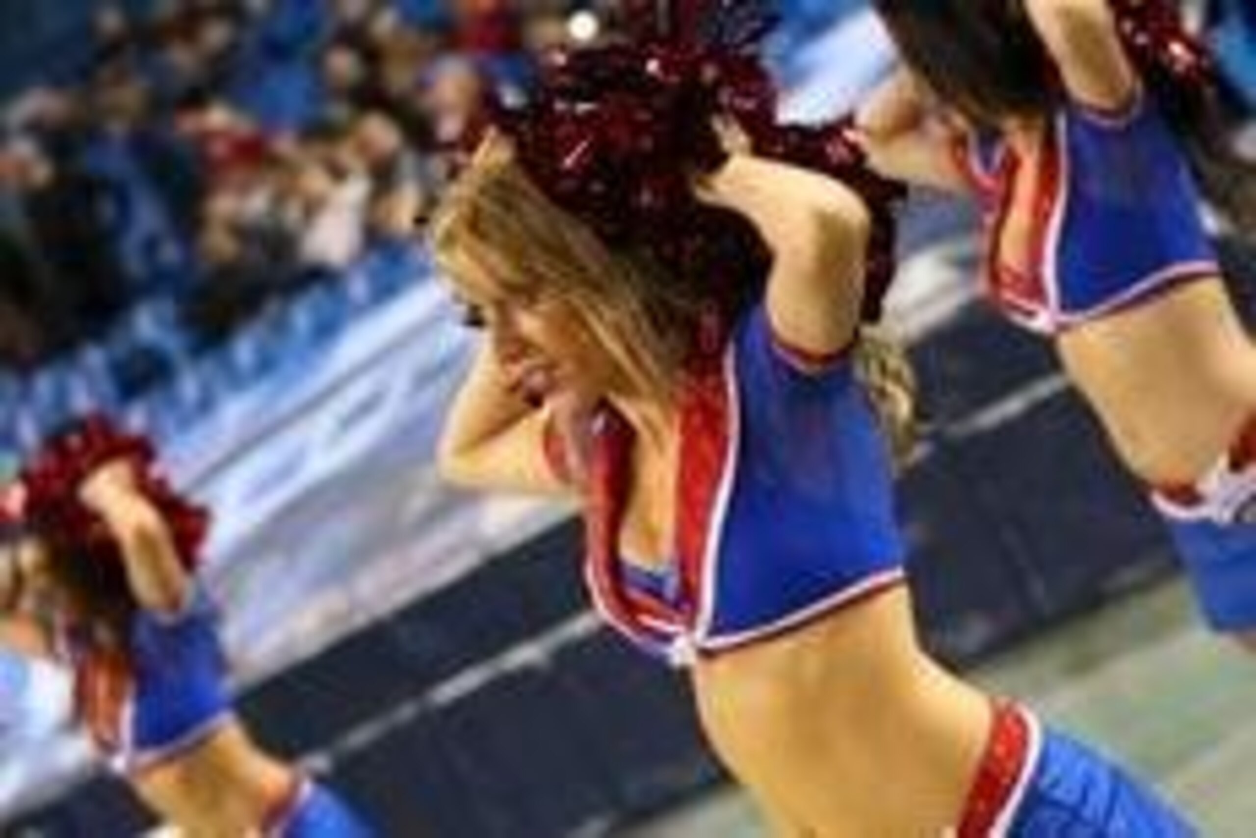 Dec. 16, 2012; Toronto, Ontario, Canada;  Buffalo Jills cheerleaders perform during a stoppage in play during a game between the Buffalo Bills and the Seattle Seahawks at Rogers Centre.  Seahawks beat the Bills 50 to 17.  Mandatory Credit: Timothy T. Ludw