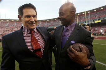 Young and Jerry Rice continue to work together long after their NFL careers.
