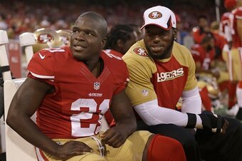 The 49ers will call on current clubhouse leaders like Frank Gore (left) and Patrick Willis (right) in 2014.