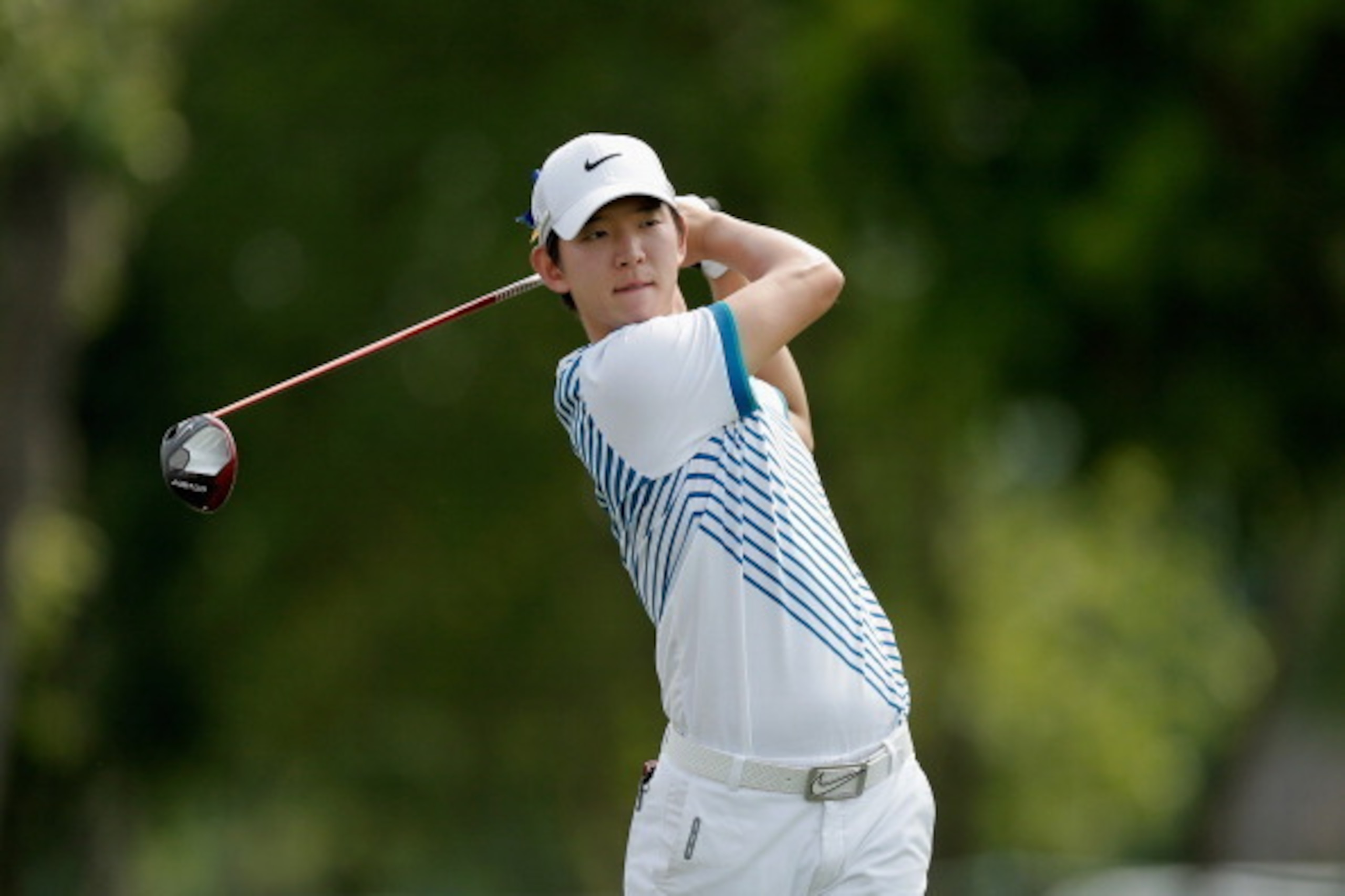AVONDALE, LA - APRIL 26:  Seung-Yul Noh tees off on the 15th during Round Three of the Zurich Classic of New Orleans at TPC Louisiana on April 26, 2014 in Avondale, Louisiana.  (Photo by Stacy Revere/Getty Images)