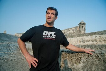 CARTAGENA, COLOMBIA - FEBRUARY 25:  UFC fighter Luke Rockhold poses during a photo session on February 25, 2014 in Cartagena, Colombia. (Photo by Gal Schweizer/Getty Images)