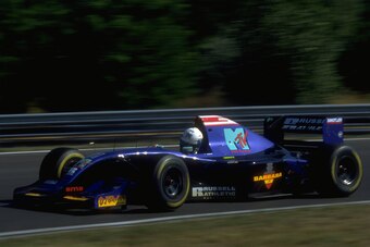14 AUG 1994:  DAVID BRABHAM OF AUSTRALIA DRIVES HIS SIMTEK FORD DURING THE HUNGARIAN GRAND PRIX AT THE HUNGARORING CIRCUIT, BUDAPEST. MICHAEL SCHUMACHER (BENETTON FORD) WON THE RACE WITH DAMON HILL (WILLIAMS RENAULT) AND JOS VERSTAPPEN (BENETTON FORD) COM