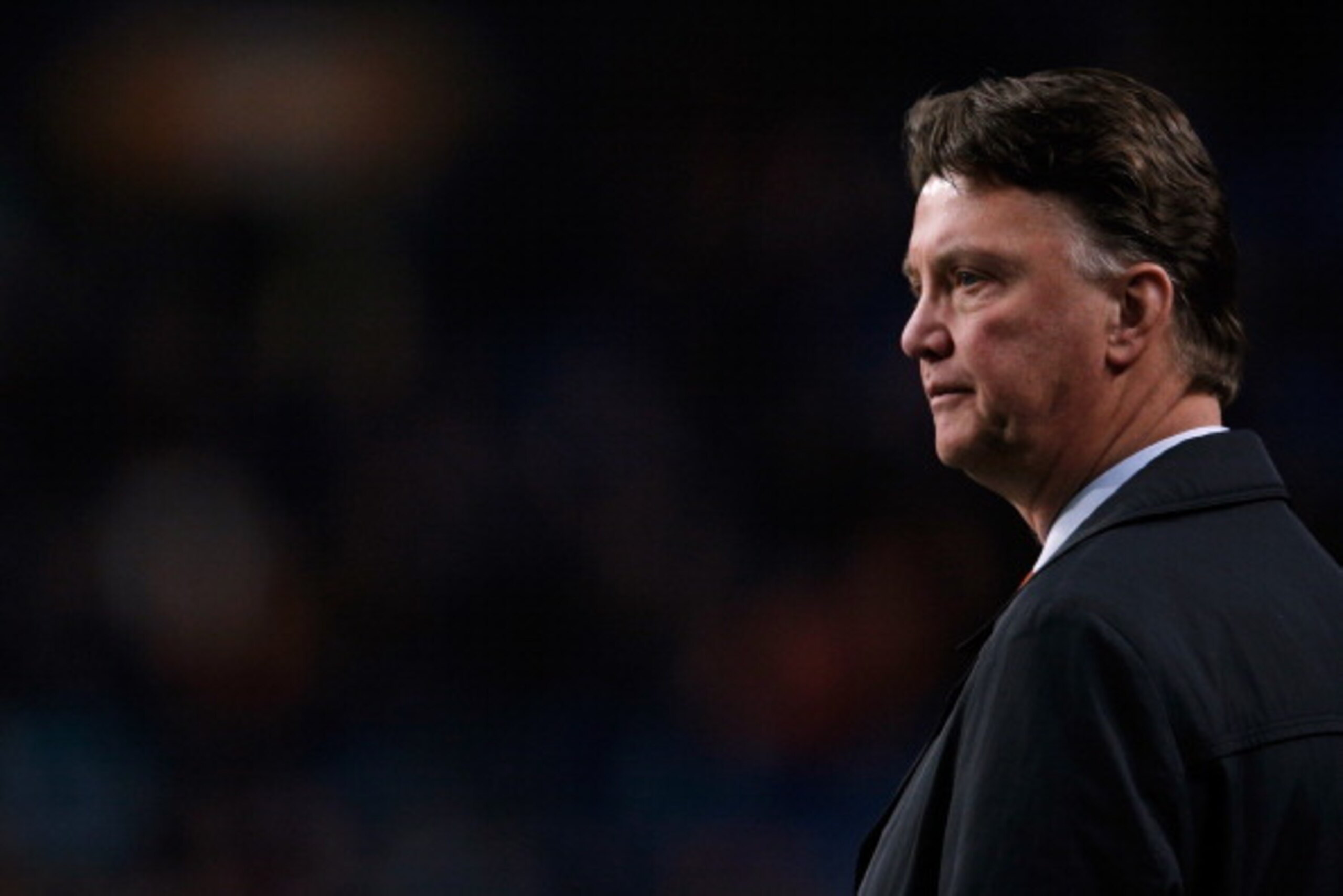 AMSTERDAM, NETHERLANDS - MARCH 26:  Netherlands Manager, Louis van Gaal looks on during the the Group 4 FIFA 2014 World Cup Qualifier match between Netherlands and Romania at Amsterdam Arena on March 26, 2013 in Amsterdam, Netherlands.  (Photo by Dean Mou