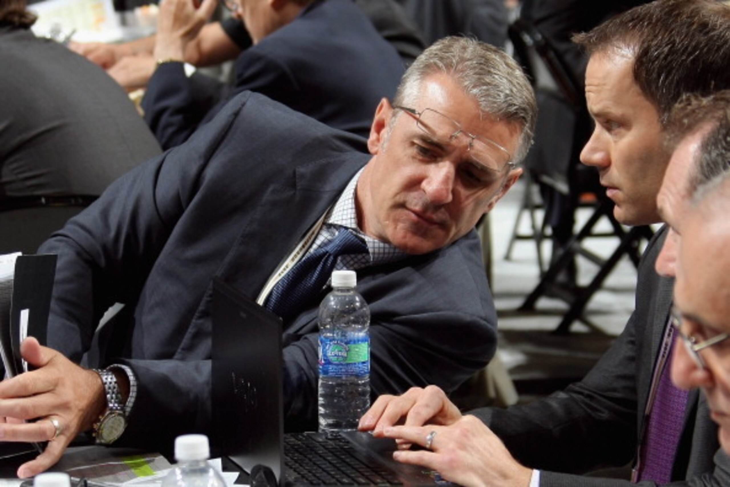PITTSBURGH, PA - JUNE 23:  Director of Hockey Operations Ron Francis of the Carolina Hurricanes during day two of the 2012 NHL Entry Draft at Consol Energy Center on June 23, 2012 in Pittsburgh, Pennsylvania.  (Photo by Dave Sandford/NHLI via Getty Images