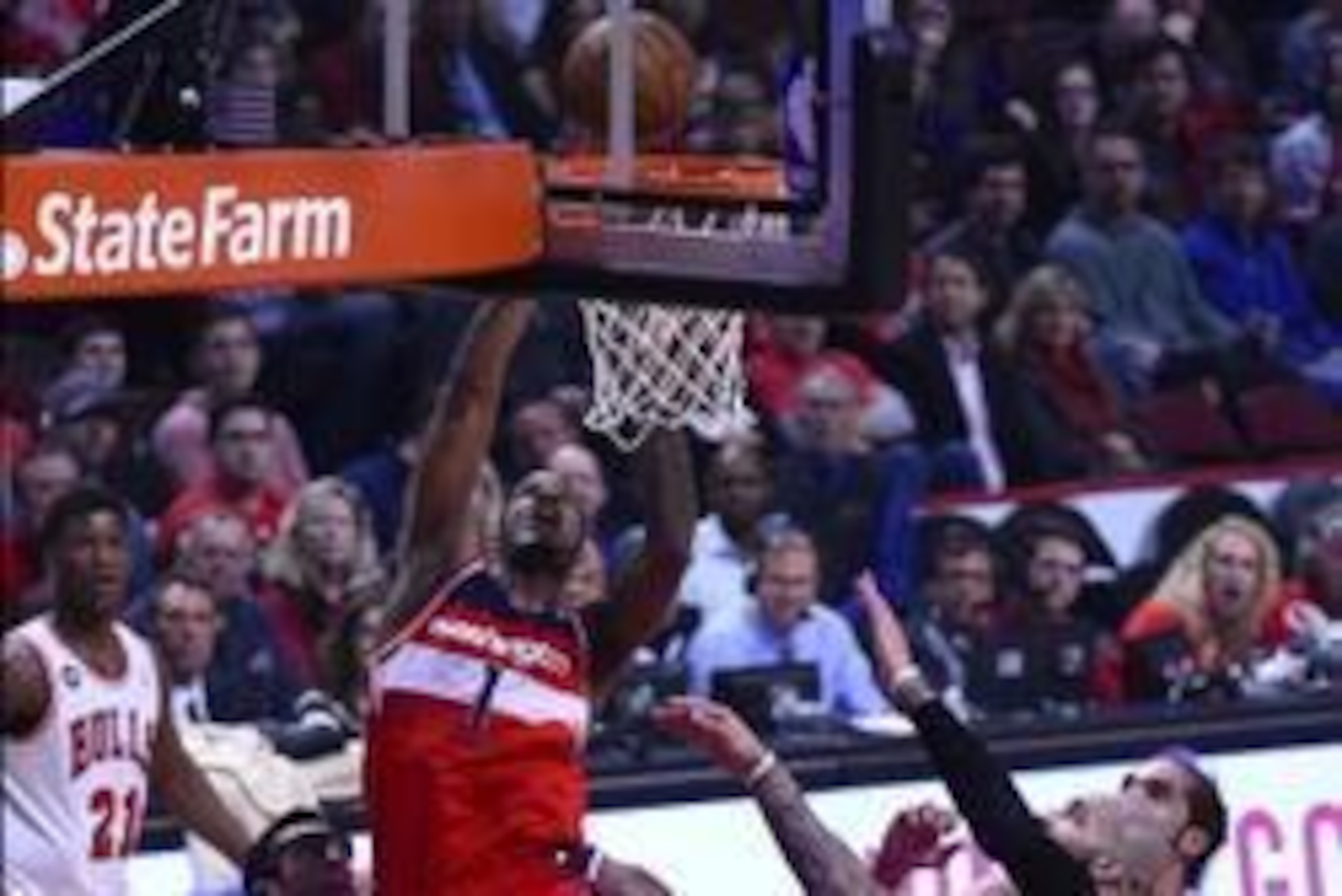 Apr 29, 2014; Chicago, IL, USA; Washington Wizards forward Trevor Ariza (1) shoots the ball against the Chicago Bulls during the first quarter in game five of the first round of the 2014 NBA Playoffs at United Center. Mandatory Credit: Mike DiNovo-USA TOD Apr 29, 2014; Chicago, IL, USA; Washington Wizards forward Trevor Ariza (1) shoots the ball against the Chicago Bulls during the first quarter in game five of the first round of the 2014 NBA Playoffs at United Center. Mandatory Credit: Mike DiNovo-USA TOD