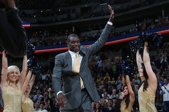 Mutombo, along with his former Nuggets teammates, were honored this season for their 1994 upset.
