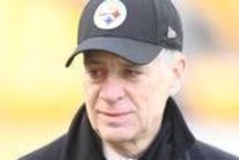 December 30, 2012; Pittsburgh, PA, USA; Pittsburgh Steelers president Art Rooney II on the field before the game against the Cleveland Browns at Heinz Field. The Pittsburgh Steelers won 24-10. Mandatory Credit: Charles LeClaire-USA TODAY Sports
