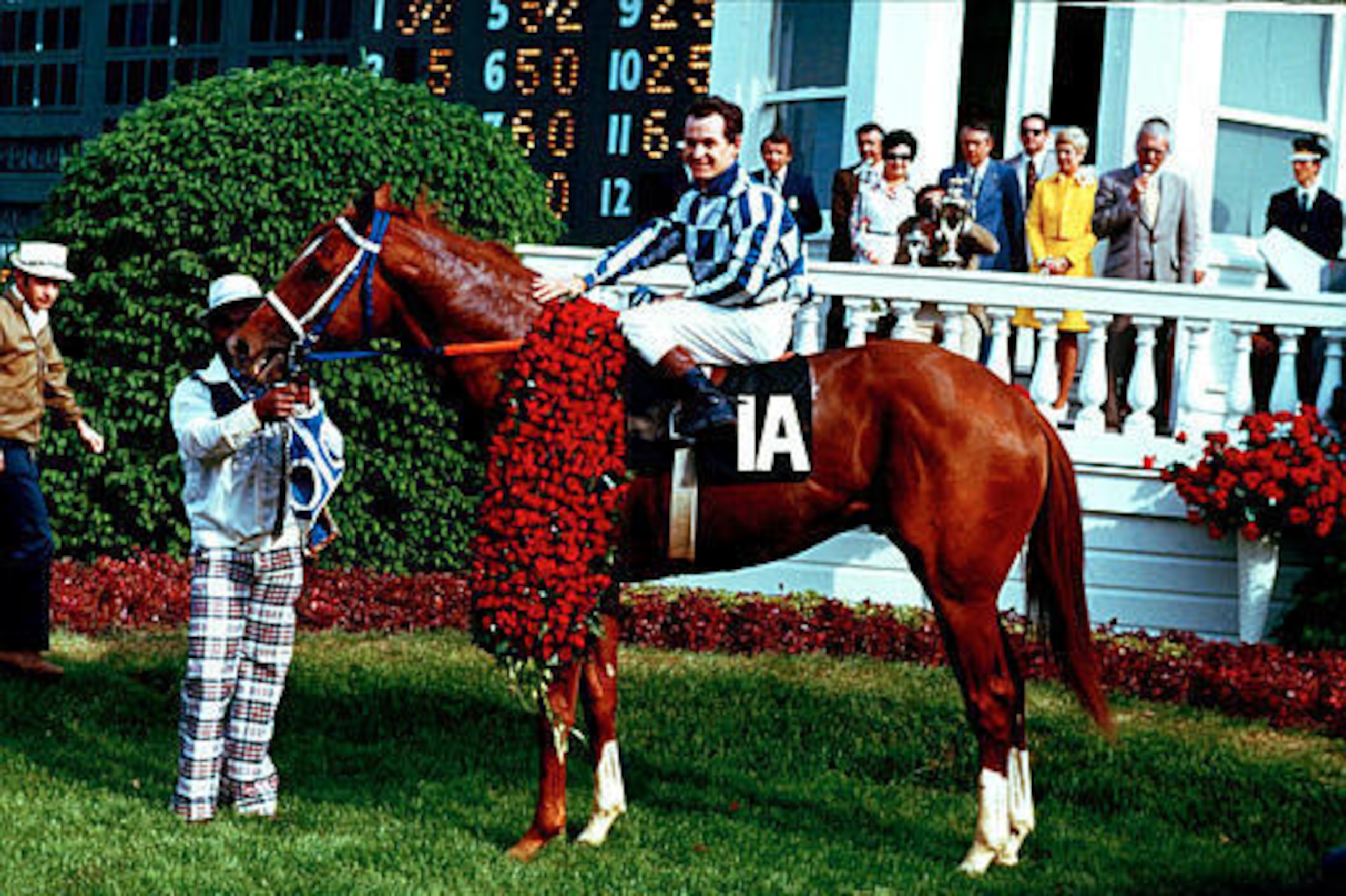 Ron Turcotte and Secretariat at the 1973 Kentucky Derby