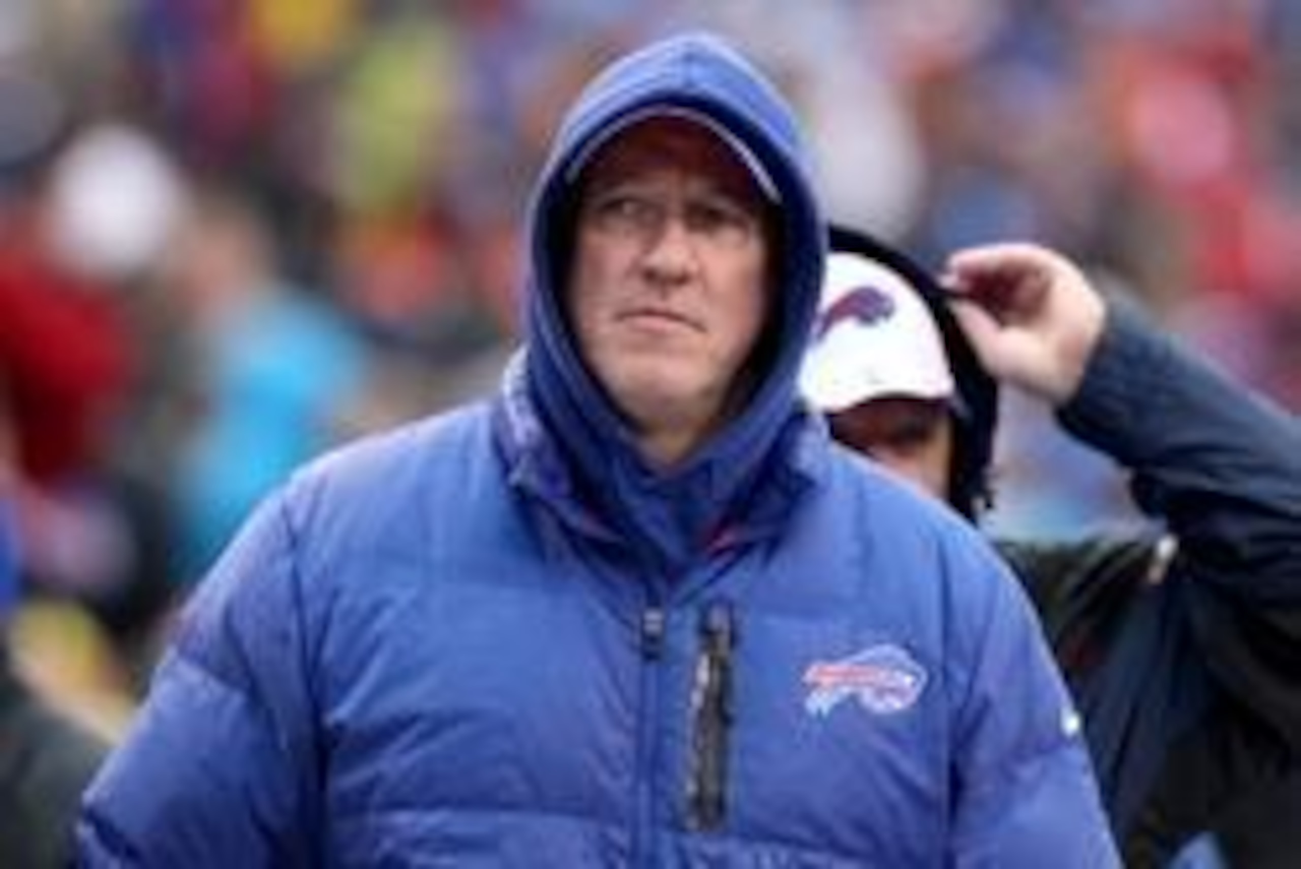 Dec 22, 2013; Orchard Park, NY, USA; Buffalo Bills former quarterback Jim Kelly on the sidelines during a game against the Miami Dolphins at Ralph Wilson Stadium. Mandatory Credit: Timothy T. Ludwig-USA TODAY Sports Dec 22, 2013; Orchard Park, NY, USA; Buffalo Bills former quarterback Jim Kelly on the sidelines during a game against the Miami Dolphins at Ralph Wilson Stadium. Mandatory Credit: Timothy T. Ludwig-USA TODAY Sports