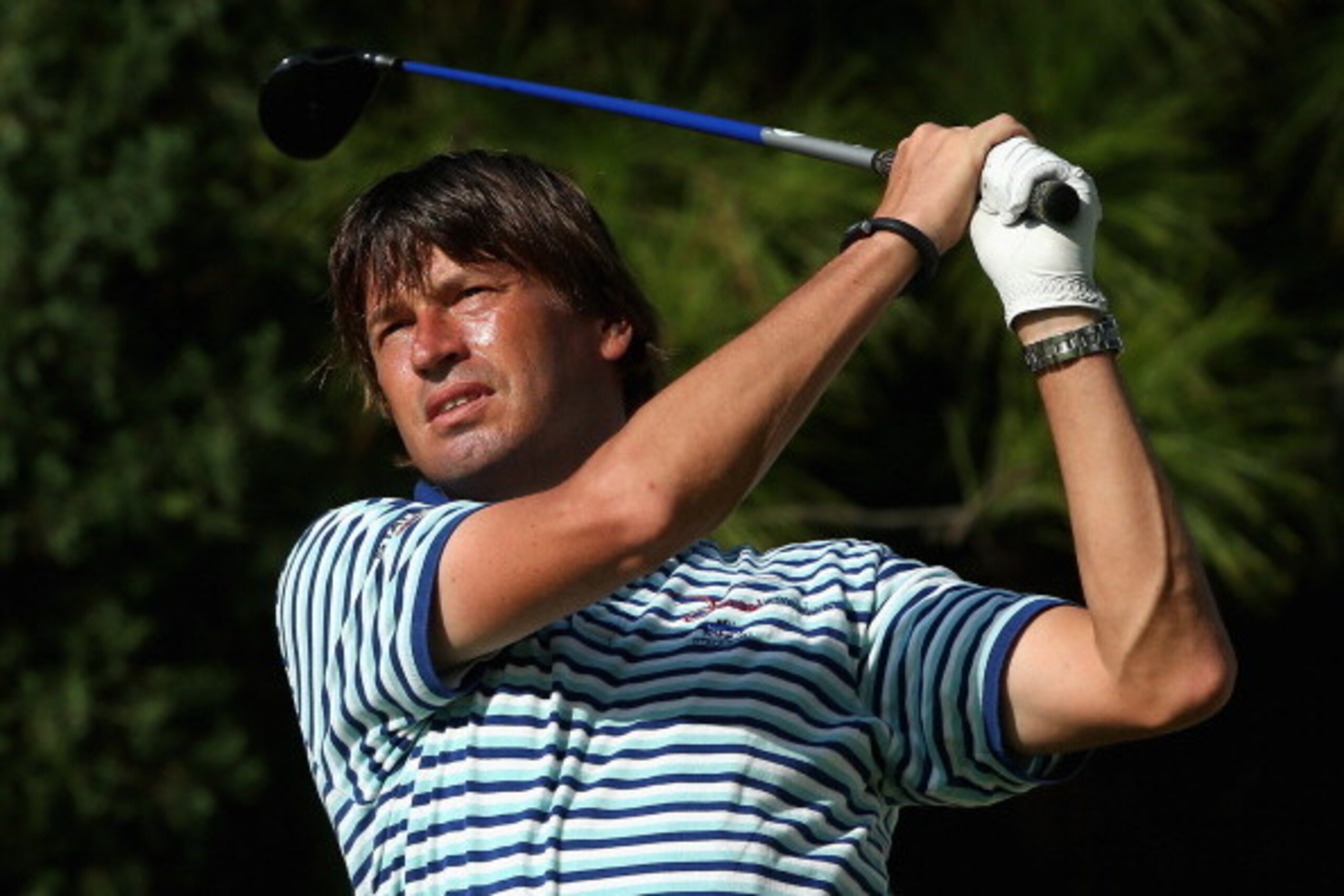 SINGAPORE - MAY 03:  Robert-Jan Derksen of The Netherlands in action on day three of The Championship at Laguna National held at Laguna National Golf & Country Club on May 3, 2014 in Singapore.  (Photo by Andrew Redington/Getty Images)