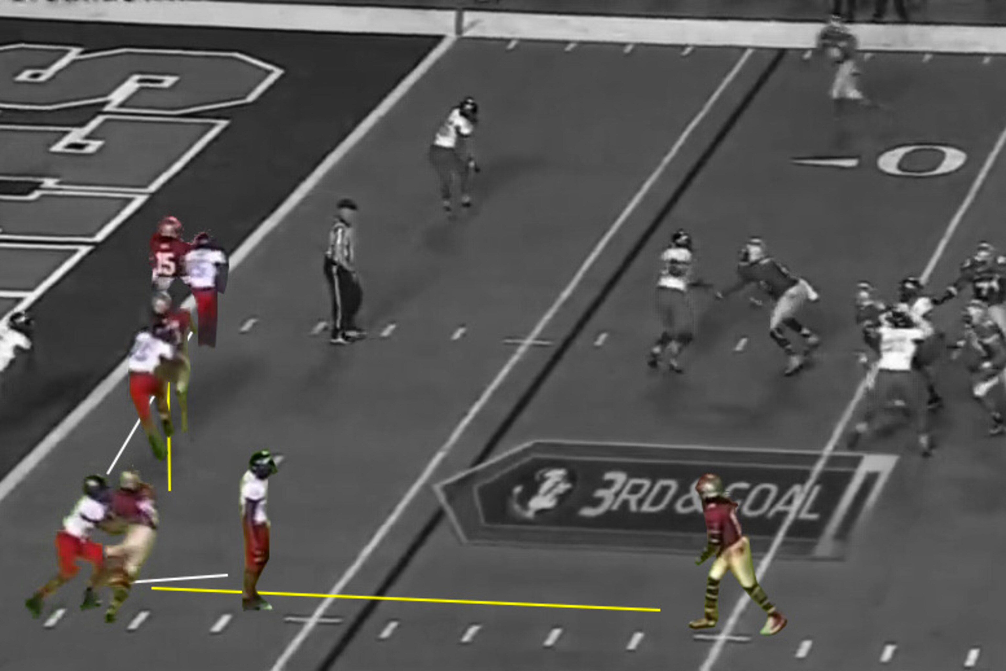 Ward mirrors extremely well for a safety in man coverage.