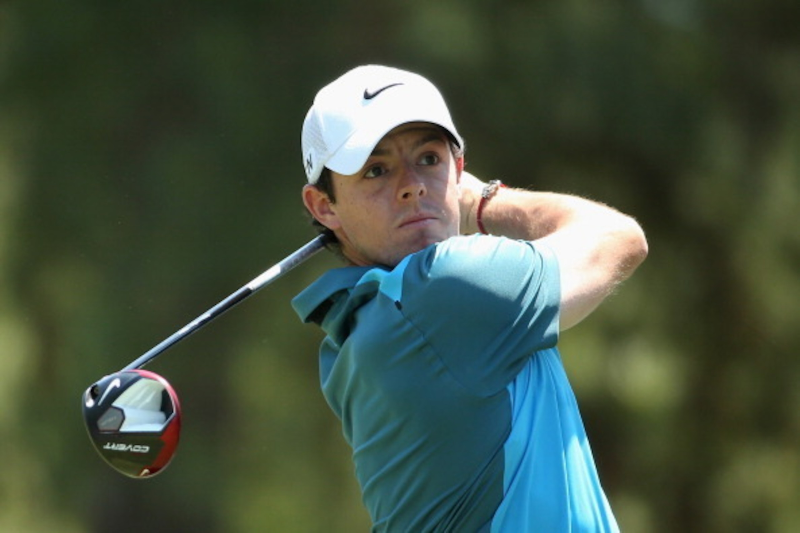 CHARLOTTE, NC - MAY 04:  Rory McIlroy of Northern Ireland tee's off at the 4th during the final round of the Wells Fargo Championship at the Quail Hollow Club on May 4, 2014 in Charlotte, North Carolina.  (Photo by Richard Heathcote/Getty Images)