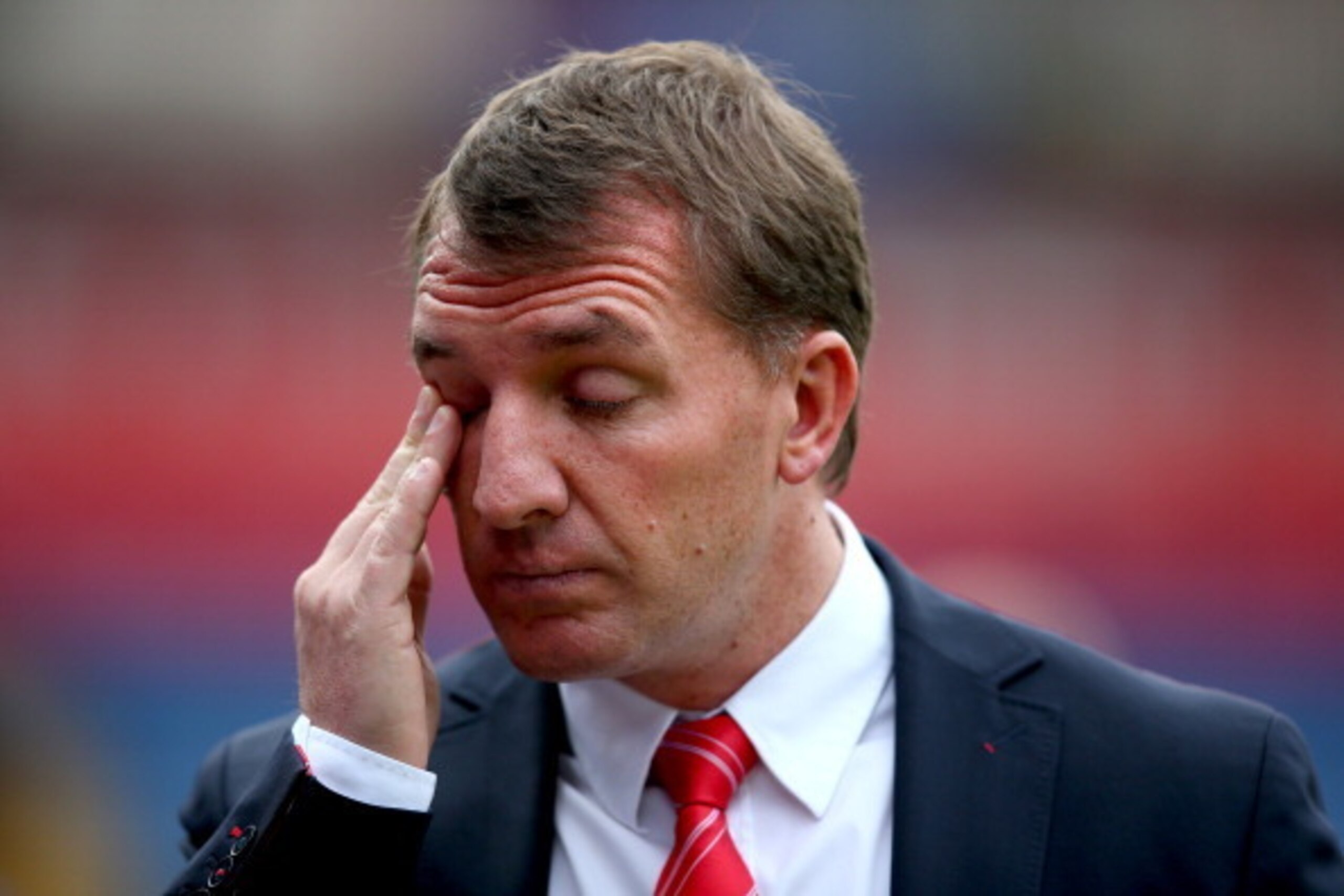 LONDON, ENGLAND - MAY 05: Brendan Rodgers of Liverpool looks on prior to the the Barclays Premier League match between Crystal Palace and Liverpool at Selhurst Park on May 5, 2014 in London, England. (Photo by Clive Rose/Getty Images) LONDON, ENGLAND - MAY 05: Brendan Rodgers of Liverpool looks on prior to the the Barclays Premier League match between Crystal Palace and Liverpool at Selhurst Park on May 5, 2014 in London, England. (Photo by Clive Rose/Getty Images)