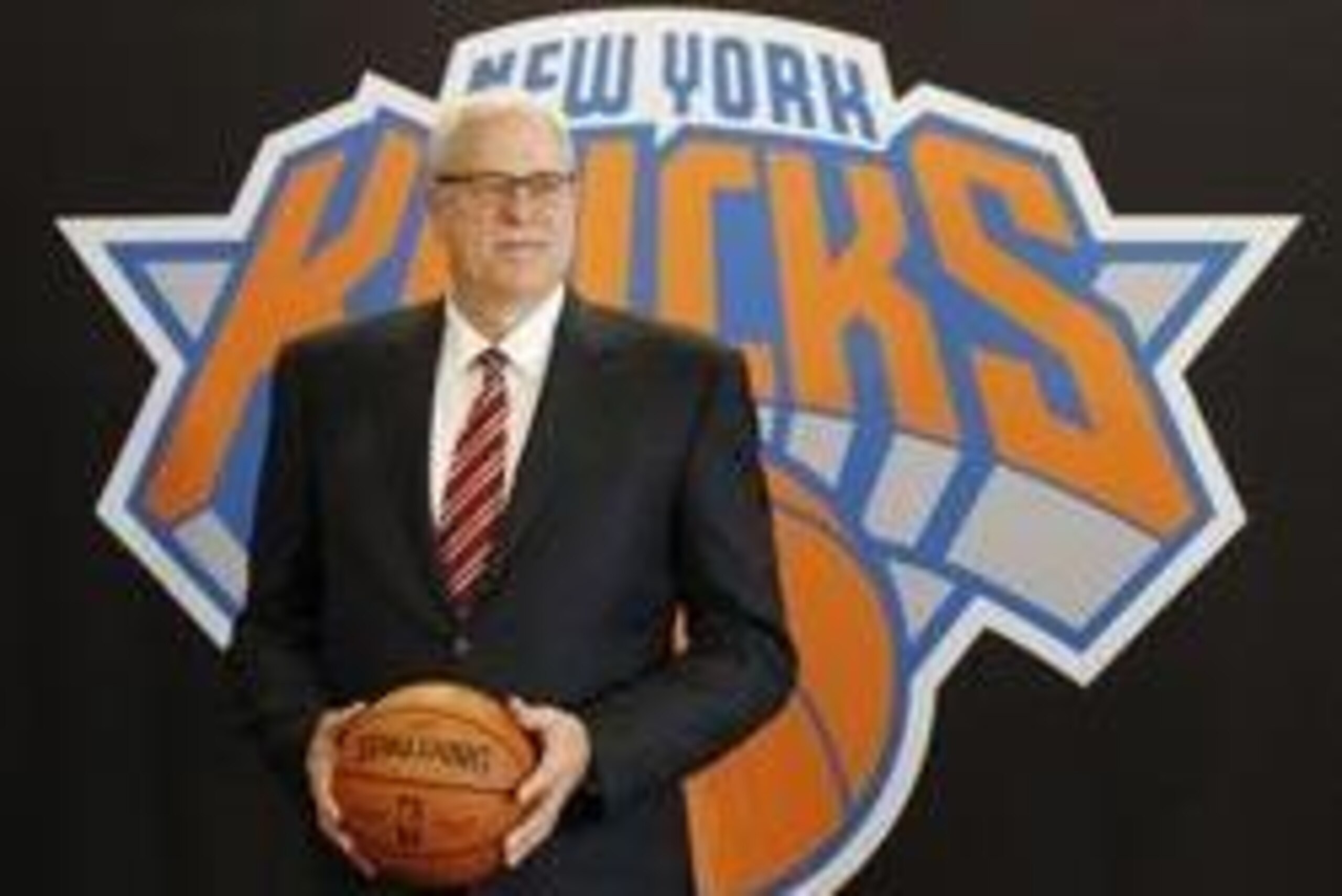 Mar 18, 2014; New York, NY, USA; New York Knicks new president of basketball of operations Phil Jackson is introduced at a press conference at Madison Square Garden.  Mandatory Credit: William Perlman/THE STAR-LEDGER via USA TODAY Sports