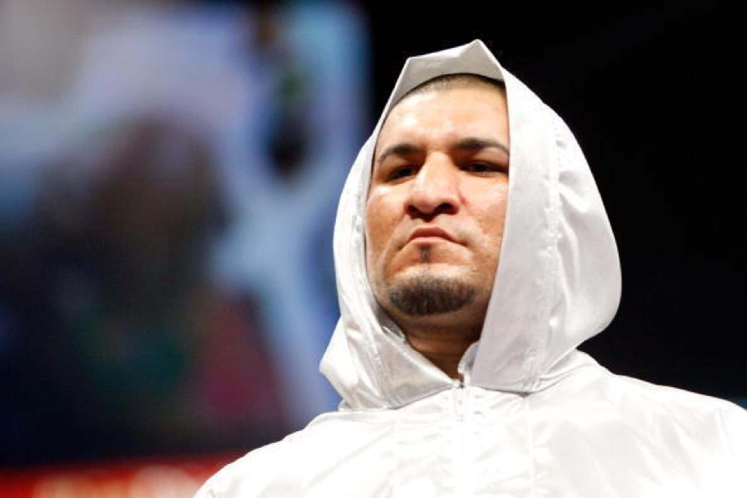 LAS VEGAS - APRIL 11:  Chris Arreola enters the ring for his heavyweight bout against Jameel McCline at the Mandalay Bay Events Center April 11, 2009 in Las Vegas, Nevada. Arreola won by knockout in the fourth round.  (Photo by Ethan Miller/Getty Images)