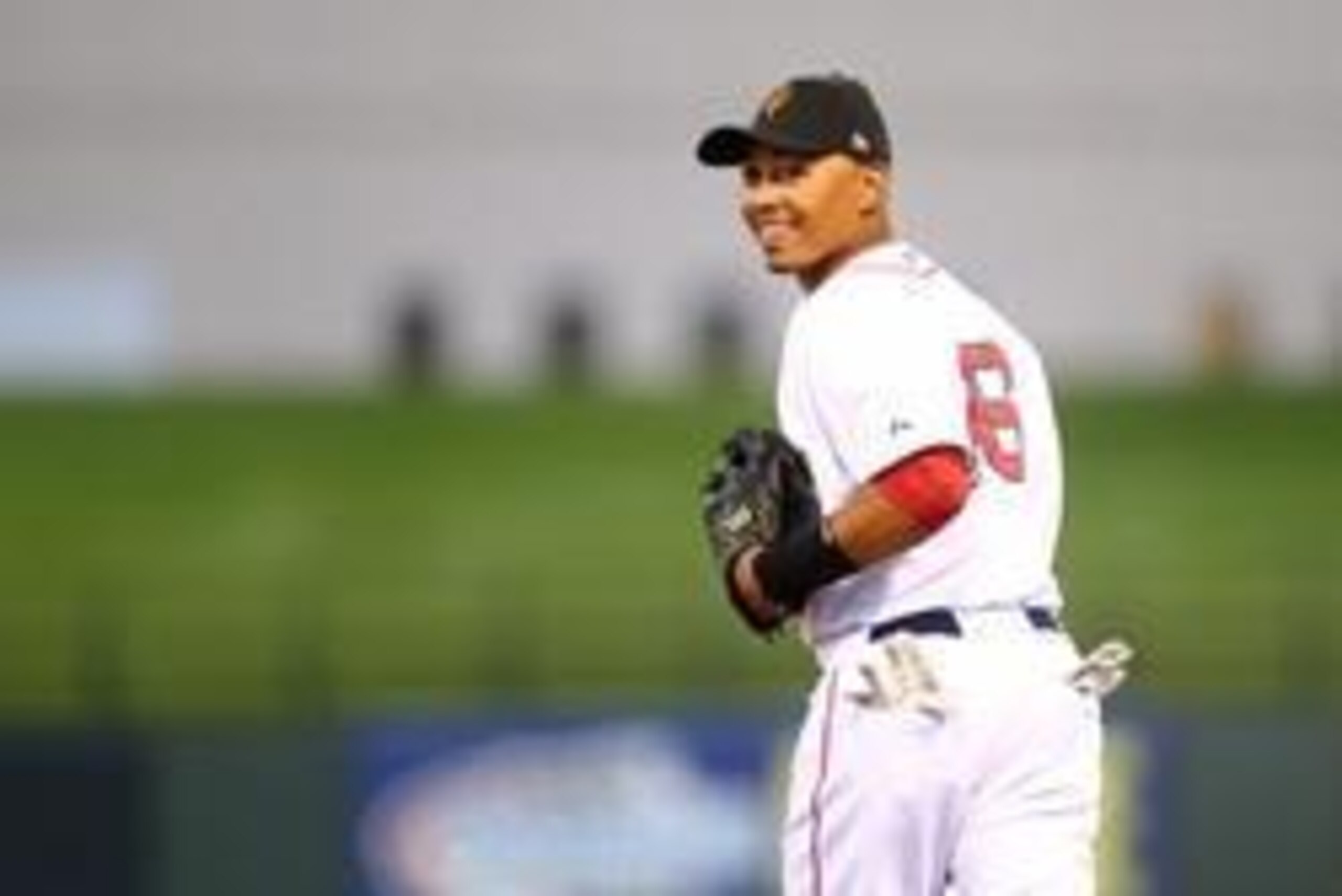 Nov 2, 2013; Surprise, AZ, USA; Boston Red Sox infielder Mookie Betts against the East during the Fall Stars Game at Surprise Stadium. Mandatory Credit: Mark J. Rebilas-USA TODAY Sports