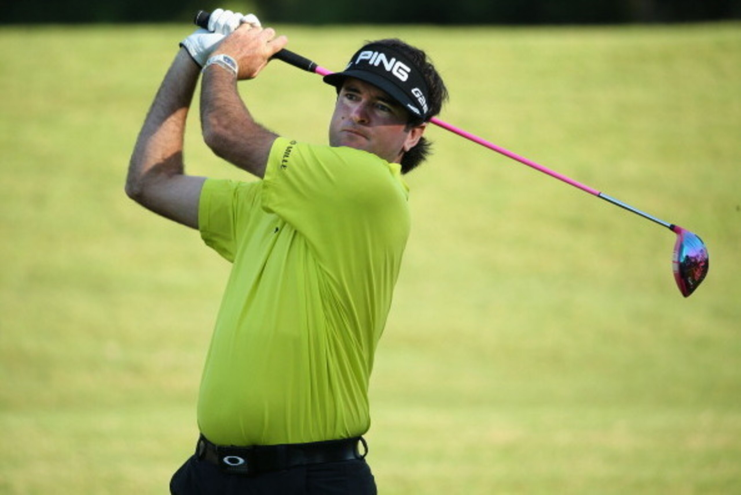 PONTE VEDRA BEACH, FL - MAY 06:  Bubba Watson of the USA hits a tee shot during a practice round ahead of THE PLAYERS Championship on The Stadium Course at TPC Sawgrass on May 6, 2014 in Ponte Vedra Beach, Florida.  (Photo by Richard Heathcote/Getty Image