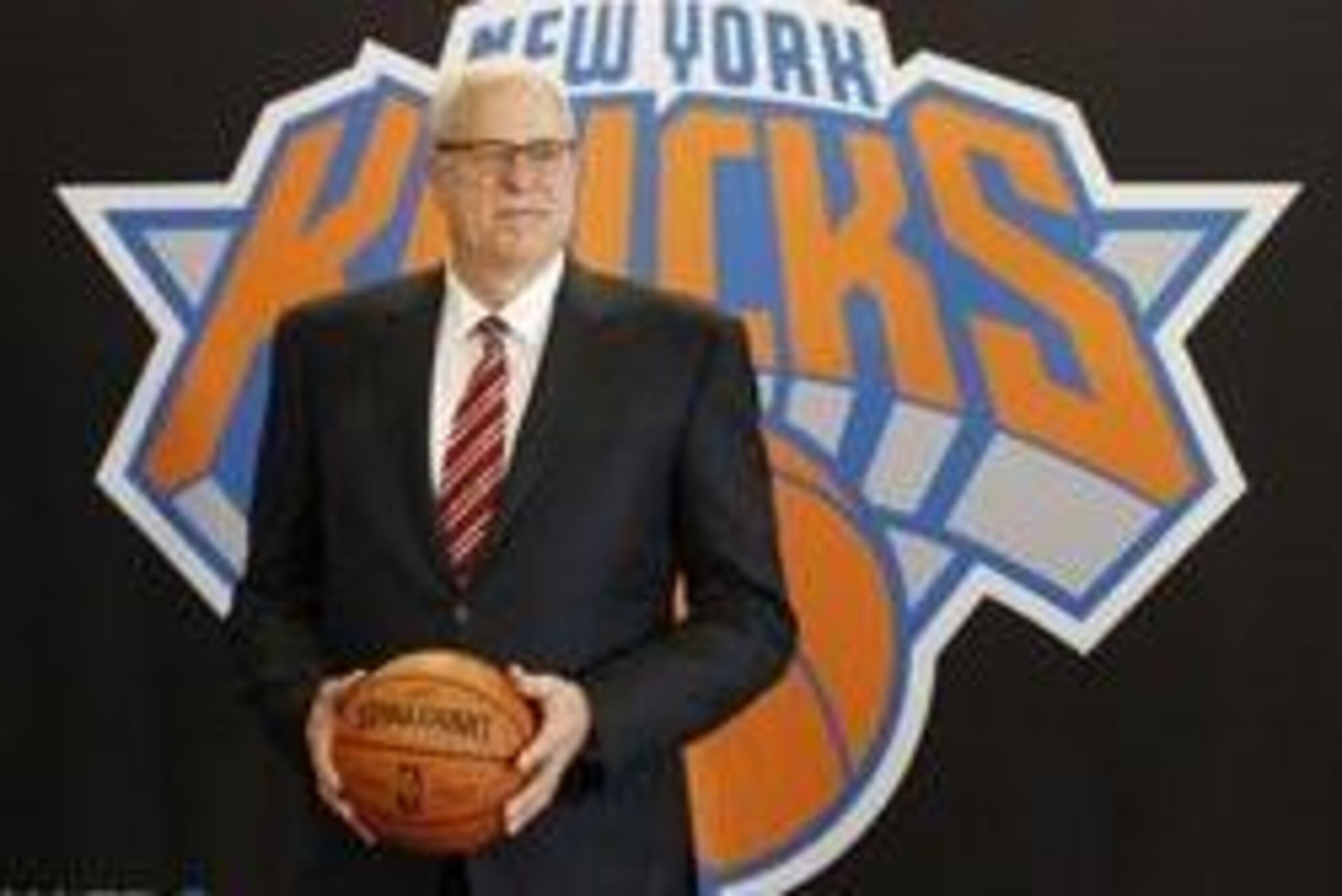 Mar 18, 2014; New York, NY, USA; New York Knicks new president of basketball of operations Phil Jackson is introduced at a press conference at Madison Square Garden.  Mandatory Credit: William Perlman/THE STAR-LEDGER via USA TODAY Sports