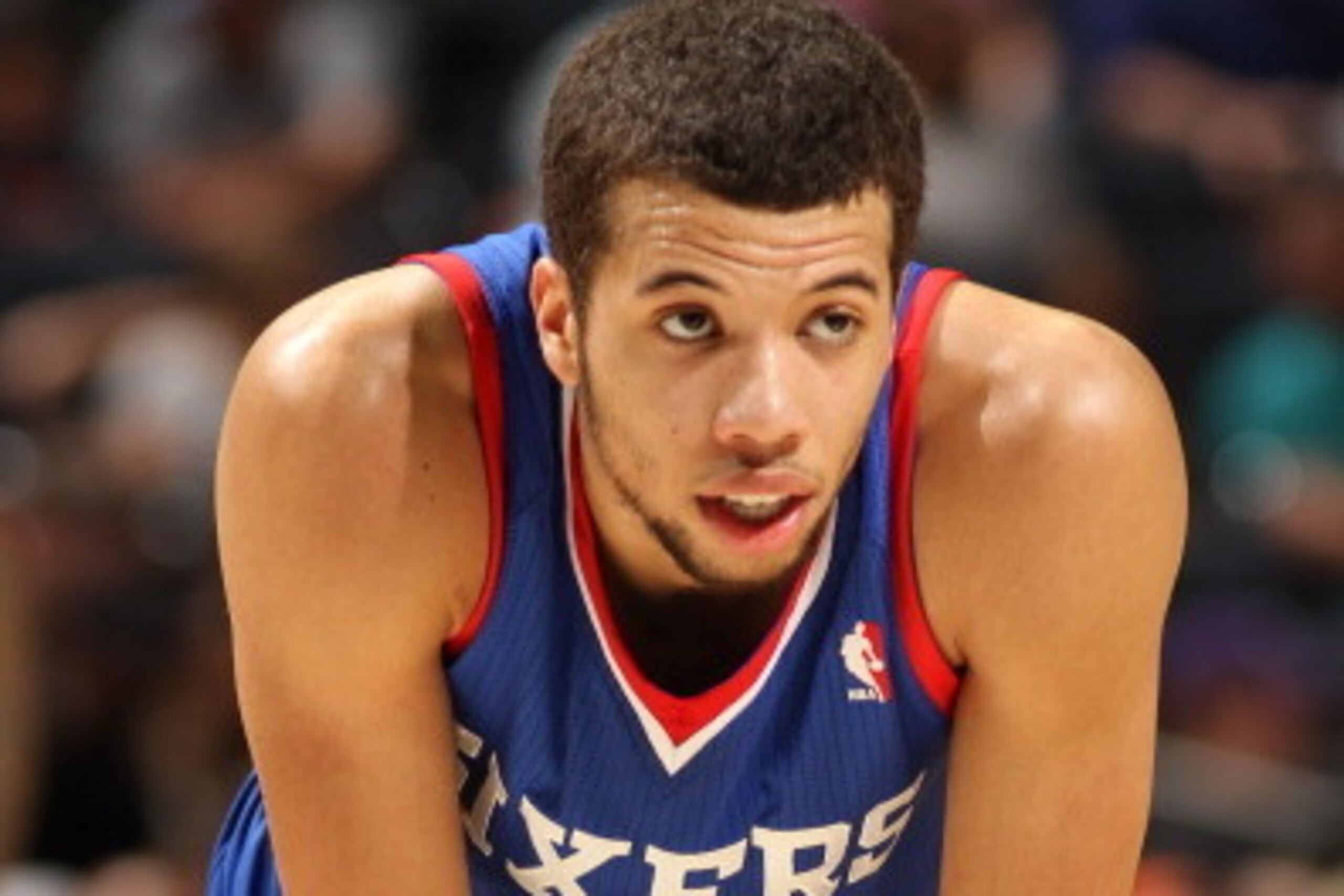CHARLOTTE, NC - APRIL 12:  Michael Carter-Williams #1 of the Philadelphia 76ers during the game against the Charlotte Bobcats at the Time Warner Cable Arena on April 12, 2014 in Charlotte, North Carolina. NOTE TO USER: User expressly acknowledges and agre