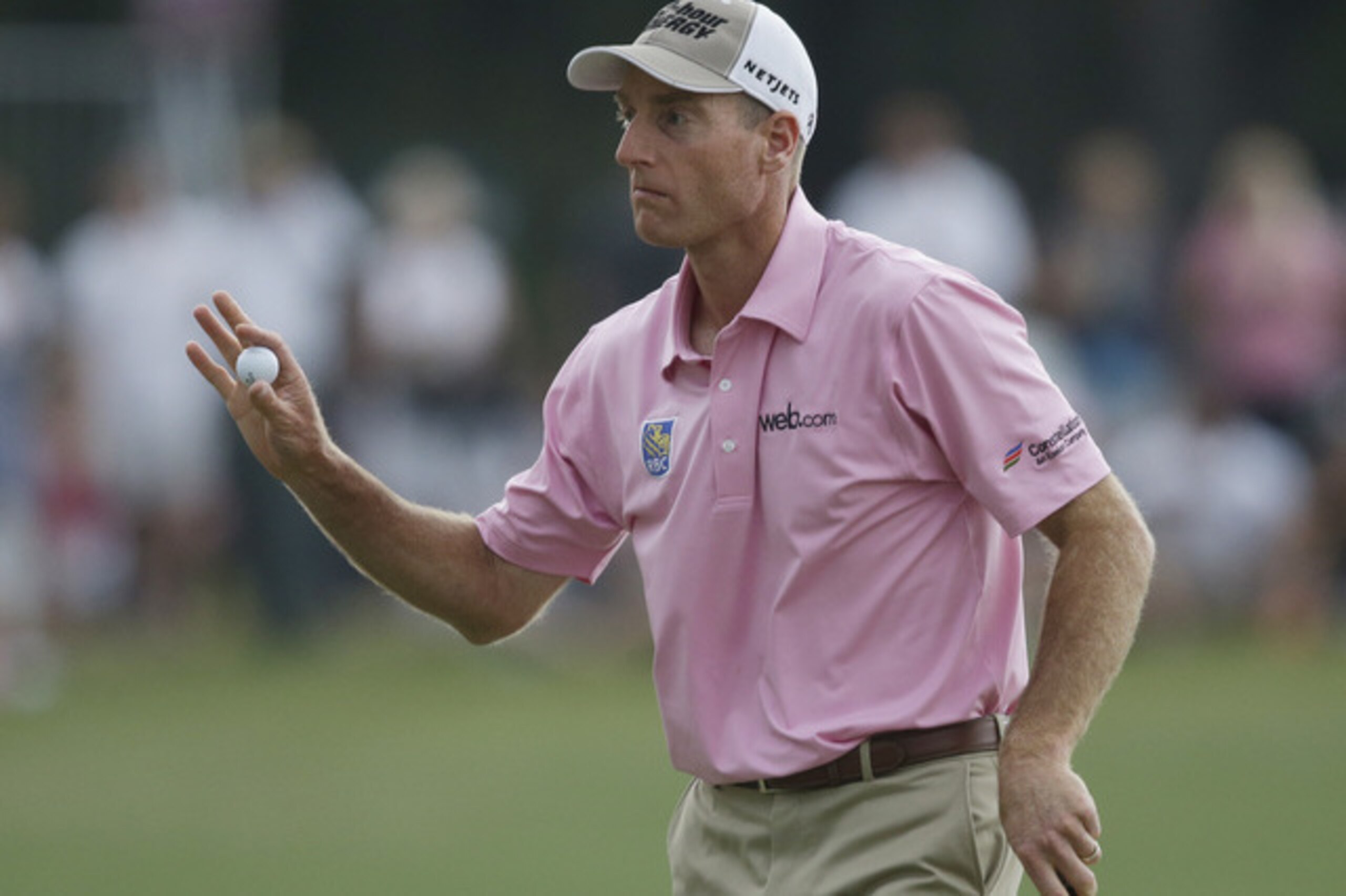 Jim Furyk came up one stroke short on his home course.