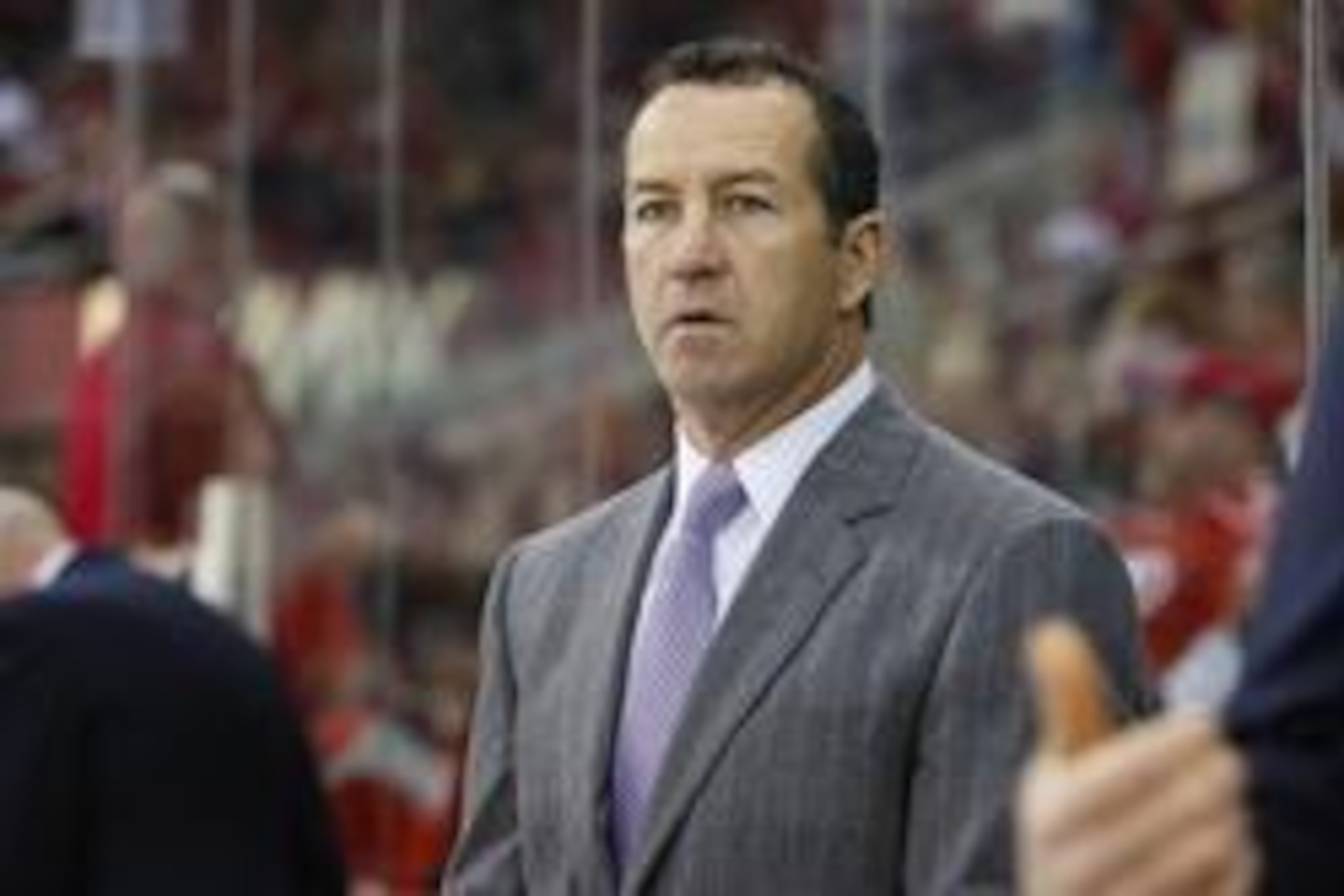 March19, 2013; Raleigh, NC, USA; Florida Panthers coach Kevin Dineen during the 2nd period against the Carolina Hurricanes at the PNC center. The Panthers defeated the Hurricanes 4-1. Mandatory Credit: James Guillory-USA TODAY Sports March19, 2013; Raleigh, NC, USA; Florida Panthers coach Kevin Dineen during the 2nd period against the Carolina Hurricanes at the PNC center. The Panthers defeated the Hurricanes 4-1. Mandatory Credit: James Guillory-USA TODAY Sports