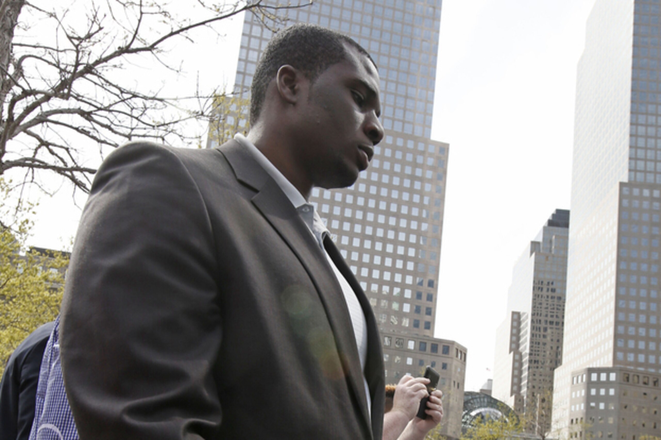 Cyrus Kouandjio went to New York for the draft and ended up staying in the state.